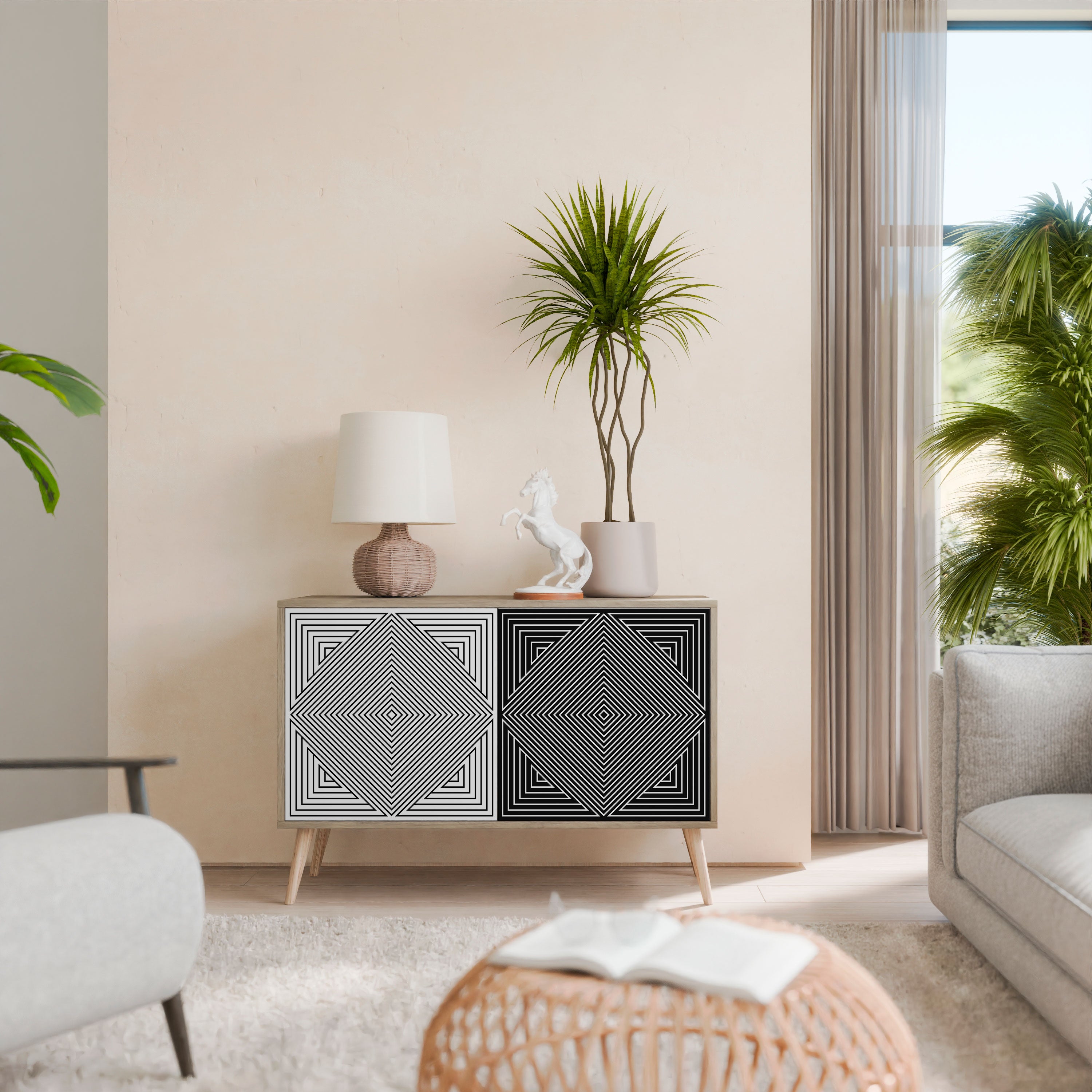 POLYGON ILLUSION 2-Door Sideboard