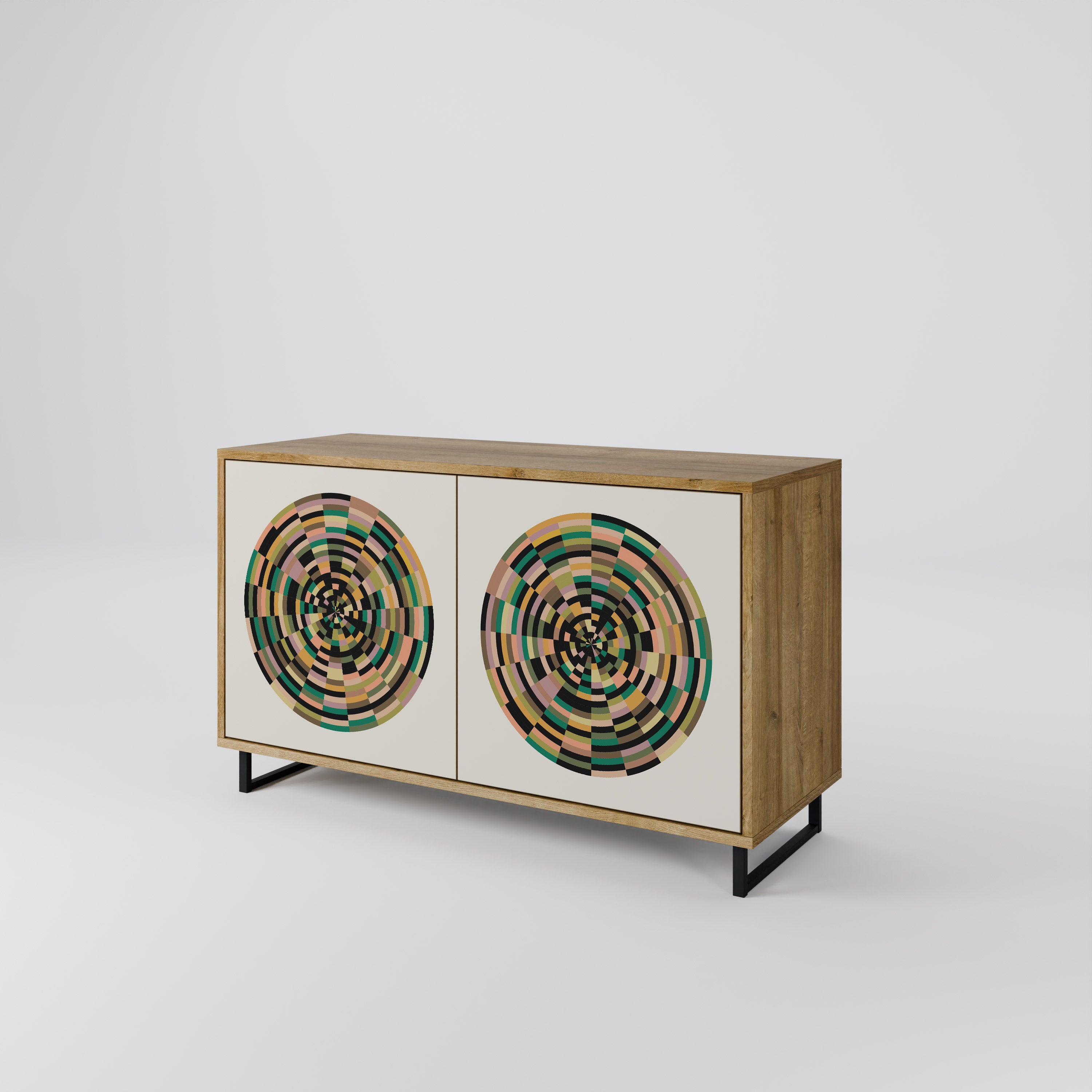 GREEN CIRCLES 2-Door Sideboard