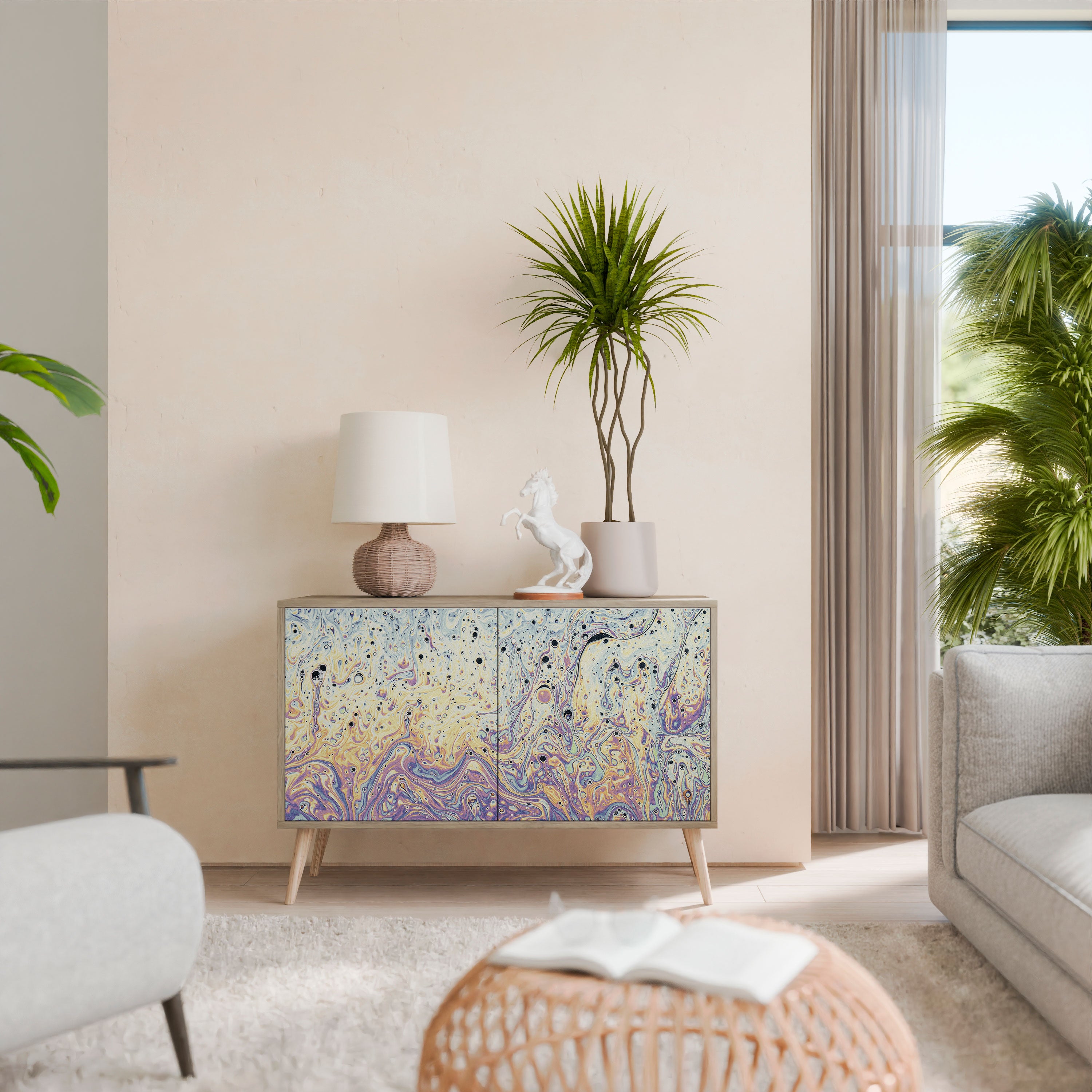 MOSAIC OF COLORS 2-Door Sideboard