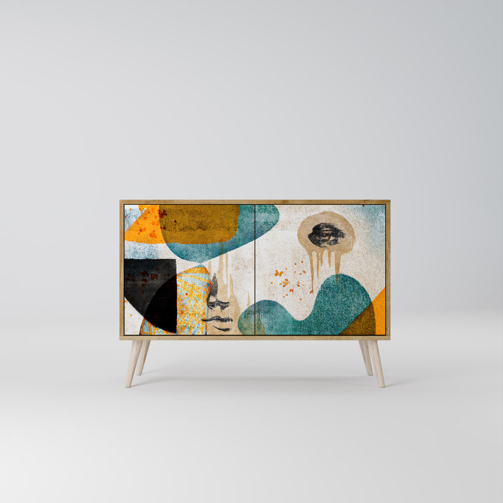 ABSTRACT FACES 2-Door Sideboard