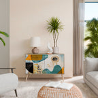 ABSTRACT FACES 2-Door Sideboard