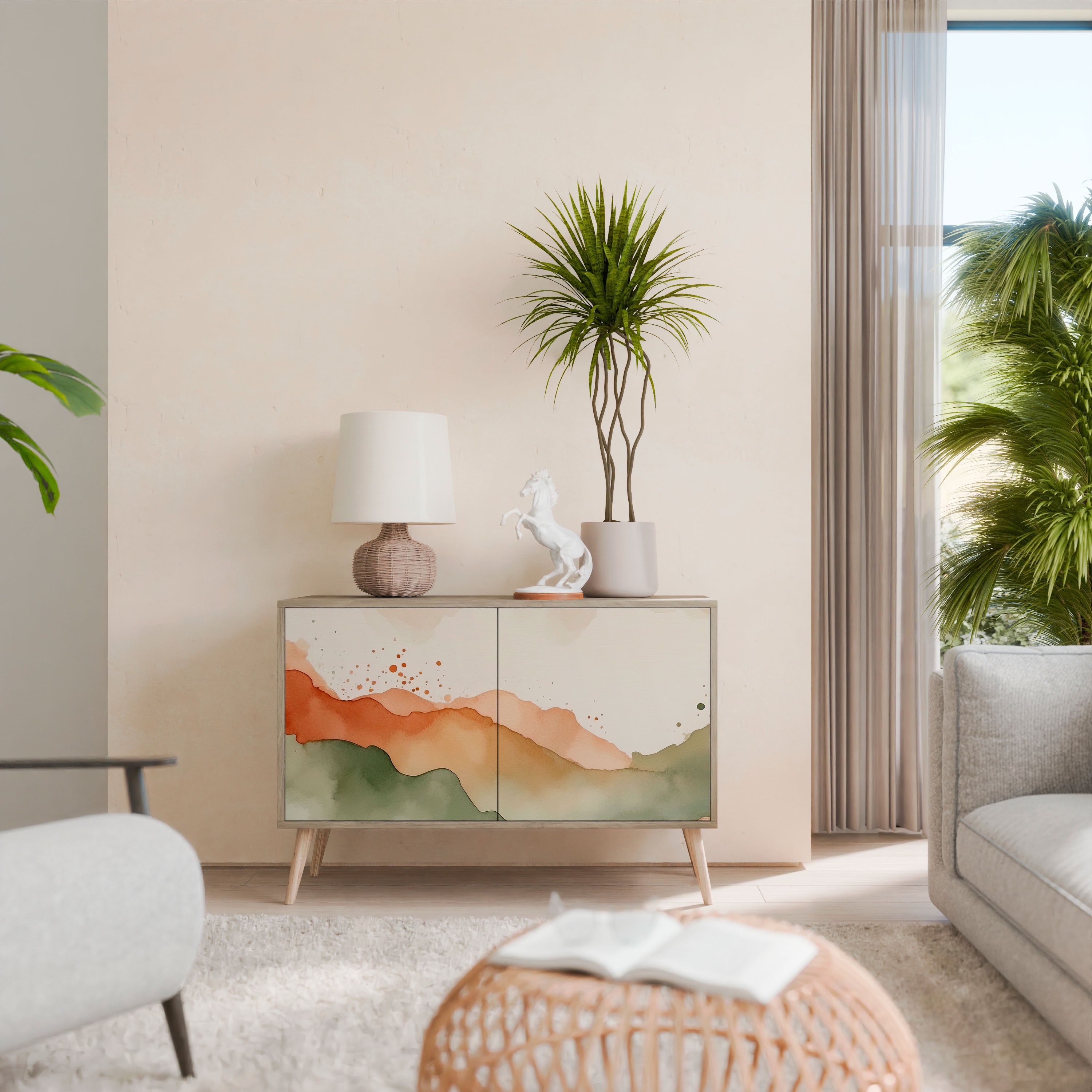 WATERCOLOUR PEAKS 2-Door Sideboard