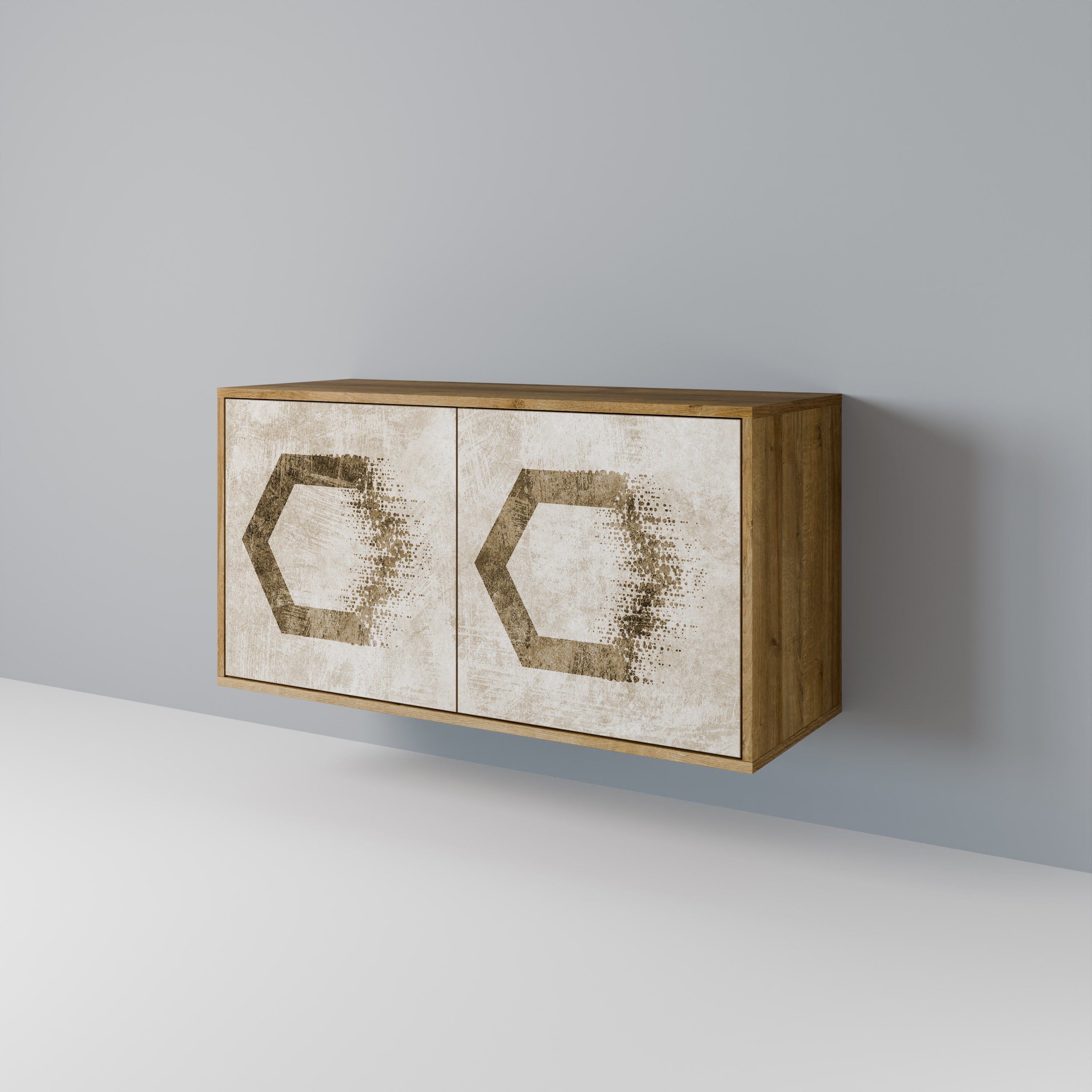 HEXAGONAL SHAPES 2-Door Sideboard