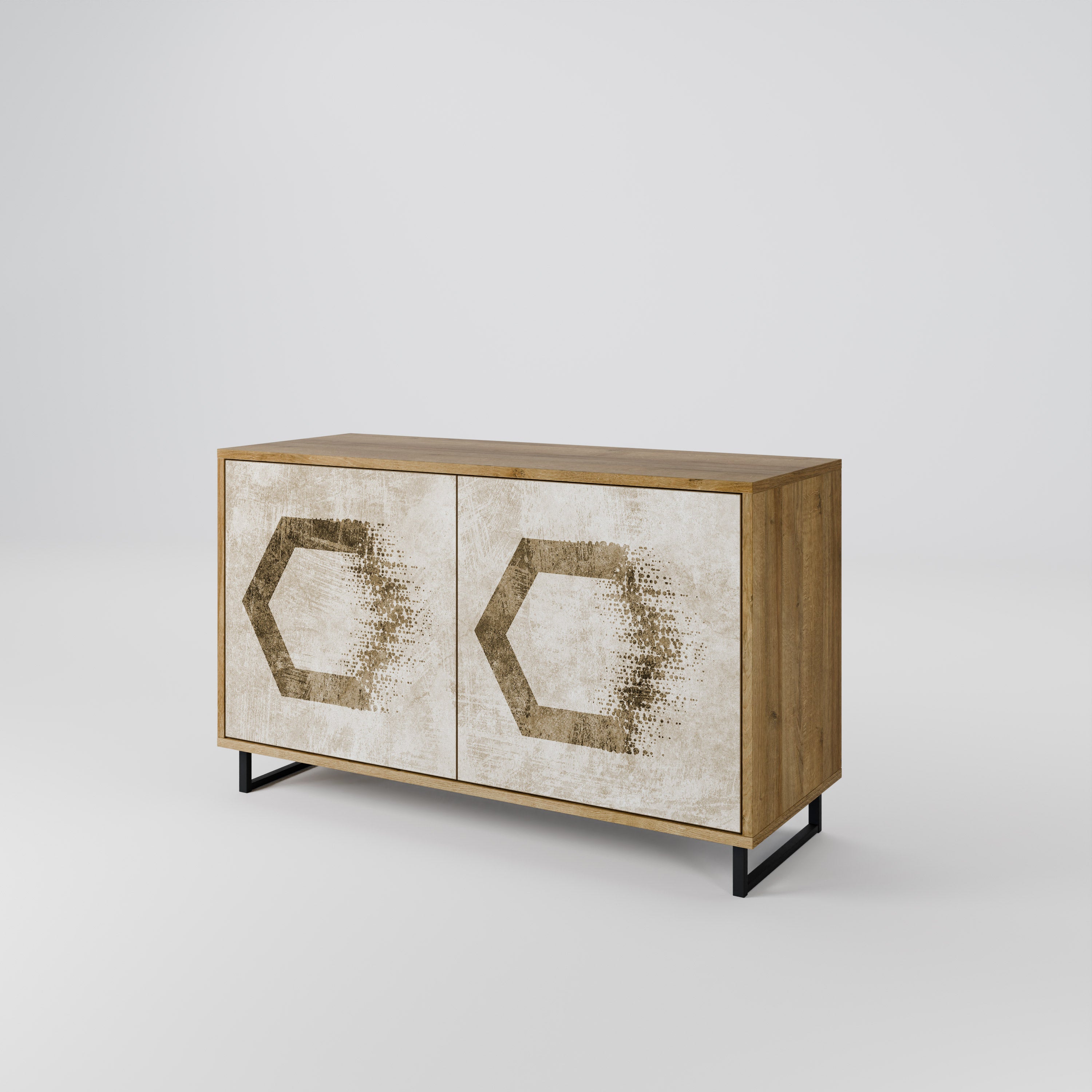 HEXAGONAL SHAPES 2-Door Sideboard