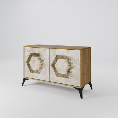 HEXAGONAL SHAPES Dvoudveřová komoda