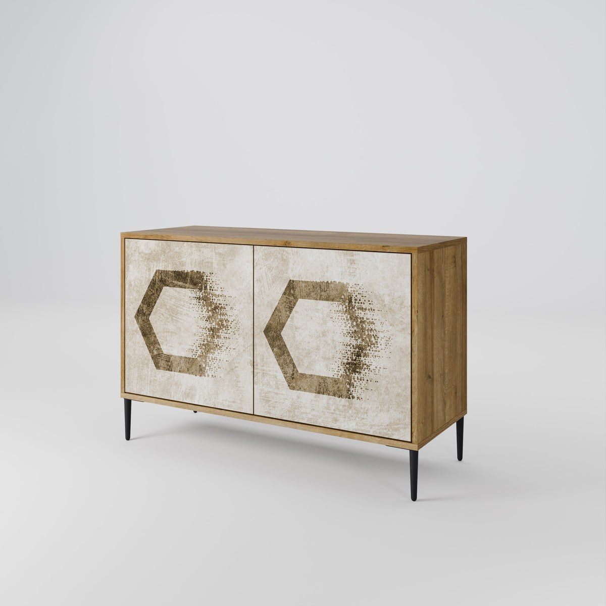 HEXAGONAL SHAPES Dvoudveřová komoda