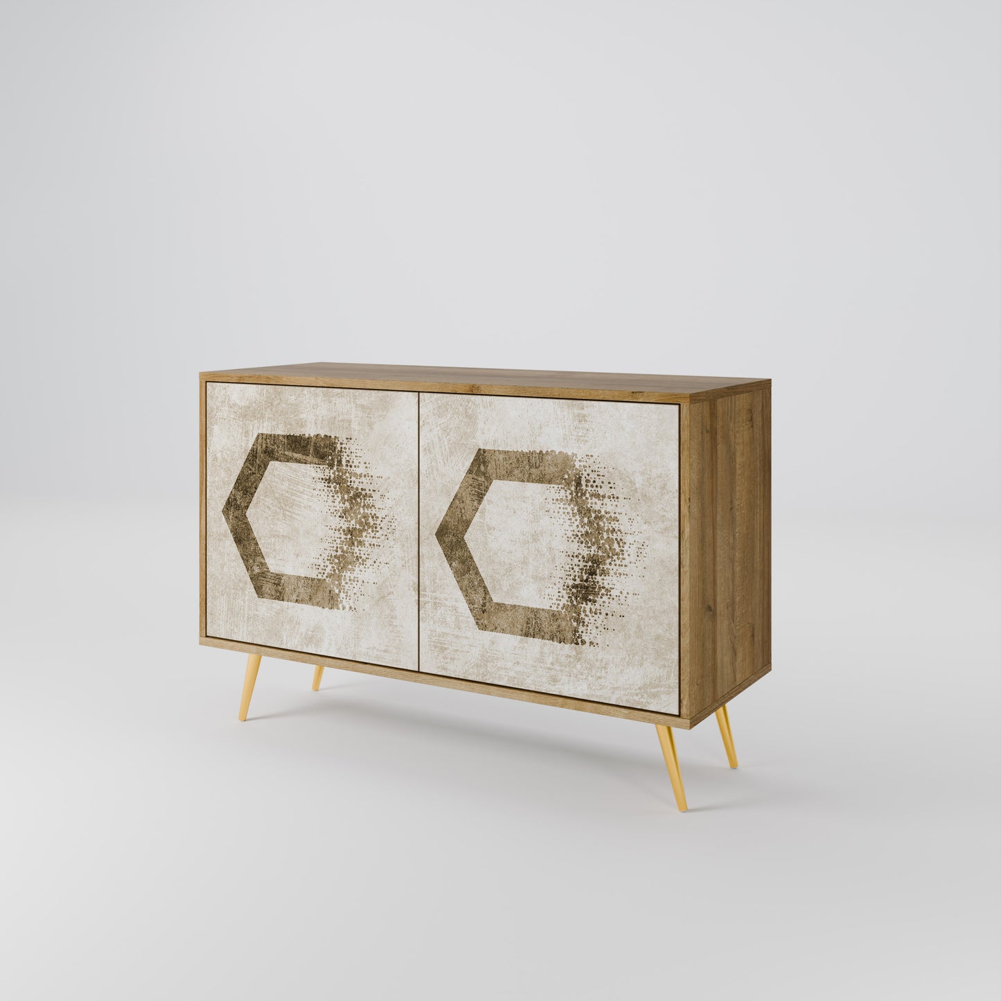 HEXAGONAL SHAPES Dvoudveřová komoda