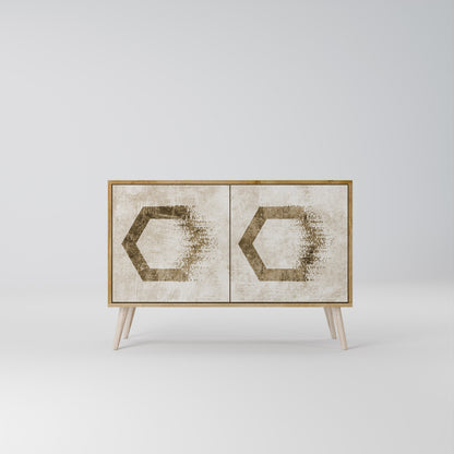 HEXAGONAL SHAPES Dvoudveřová komoda