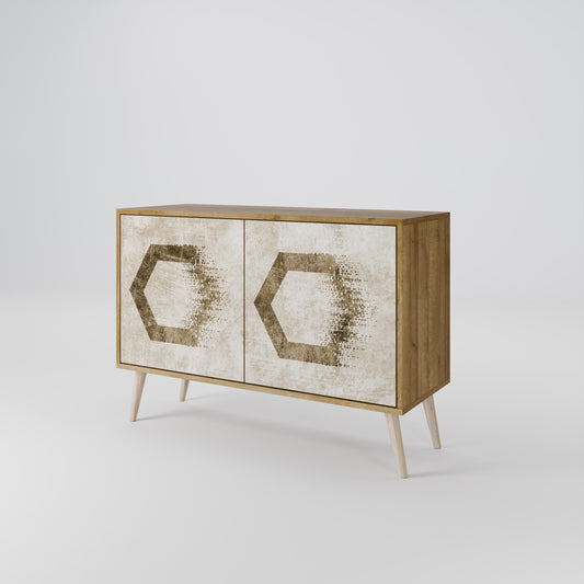 HEXAGONAL SHAPES Dvoudveřová komoda