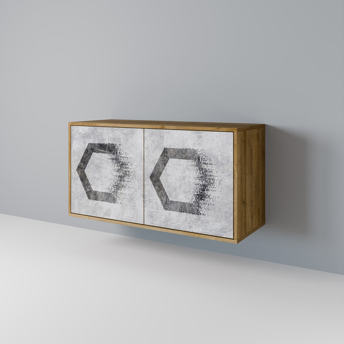 HEXAGONAL FIGURES Dvoudveřová komoda