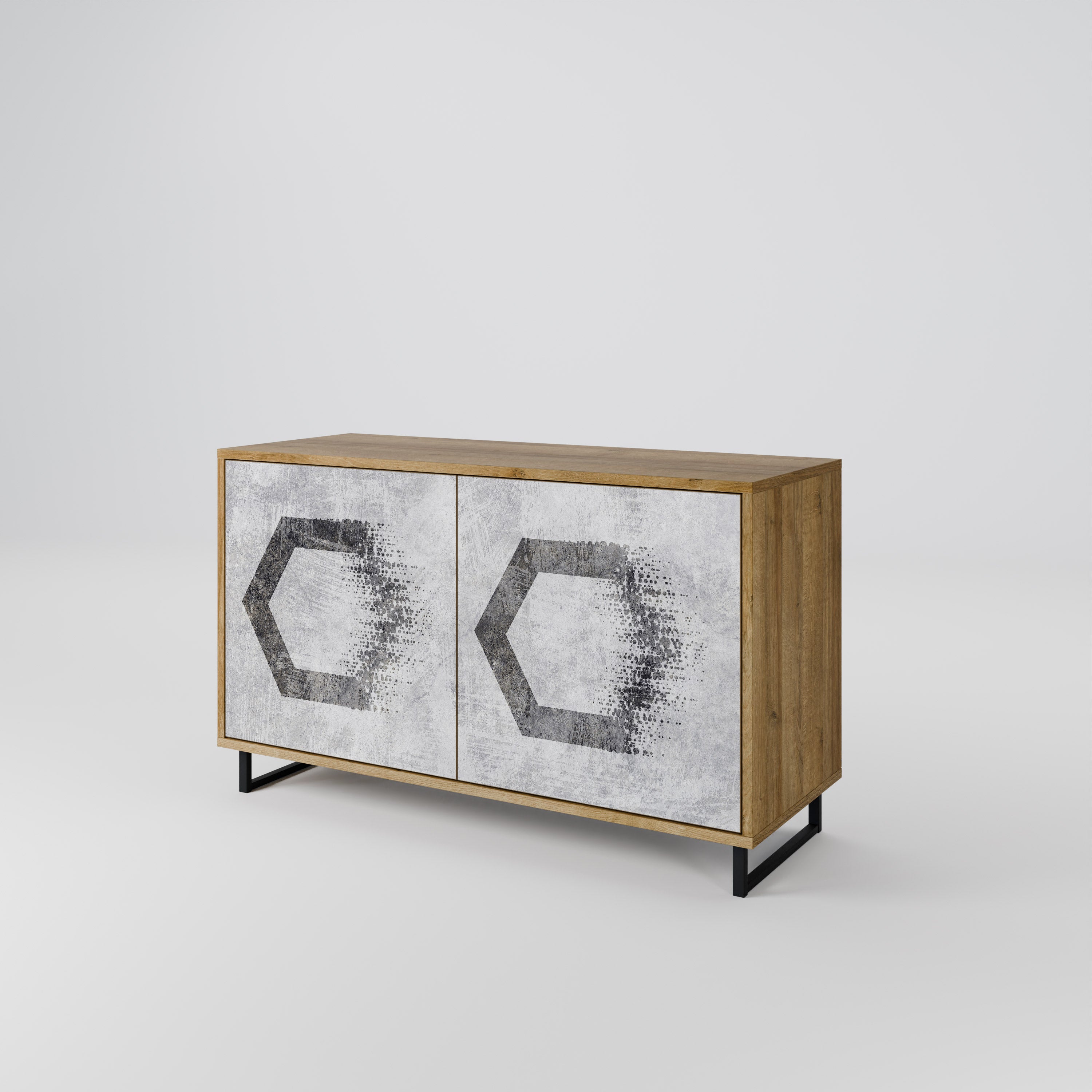 HEXAGONAL FIGURES 2-Door Sideboard