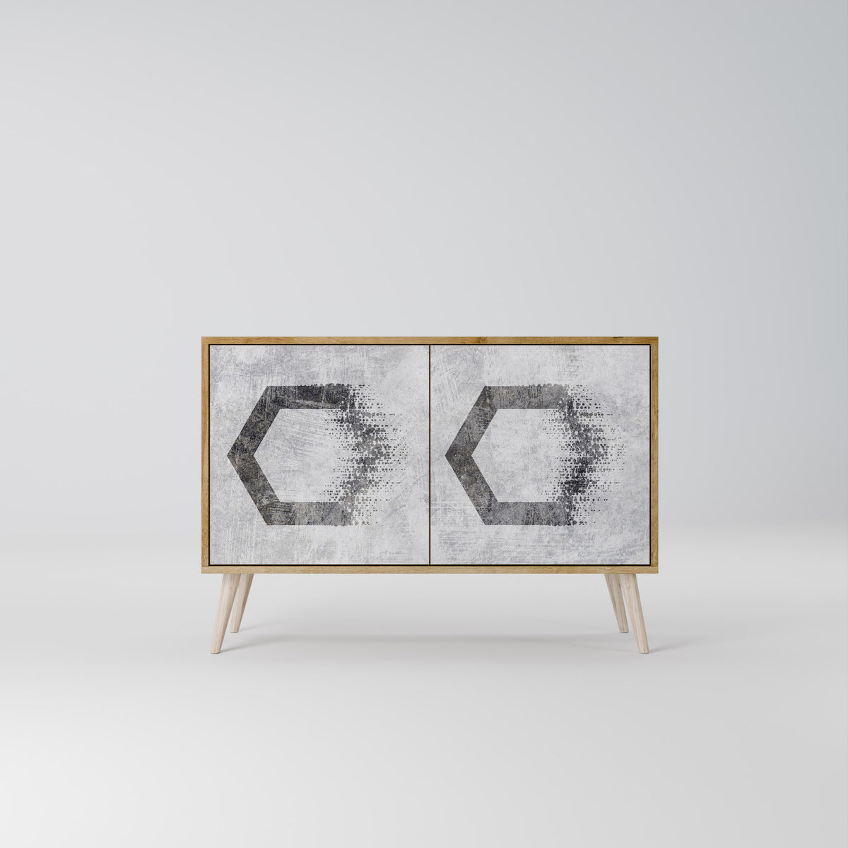 HEXAGONAL FIGURES Dvoudveřová komoda