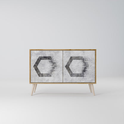 HEXAGONAL FIGURES Dvoudveřová komoda
