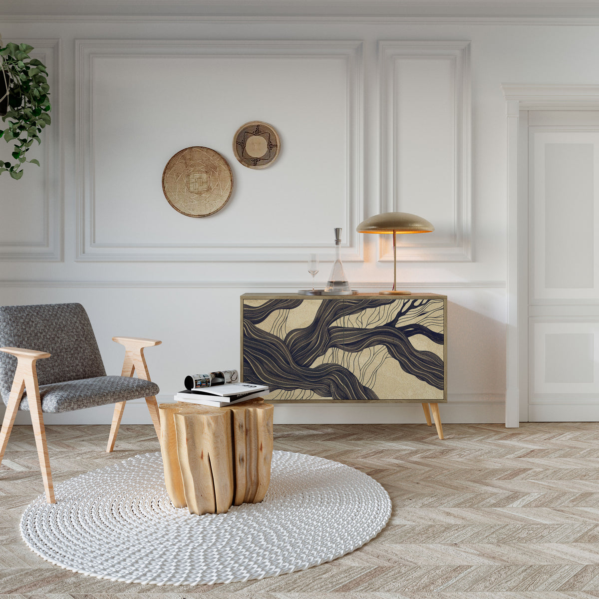 UNIFIED FRAGMENTS Dvoudveřová komoda