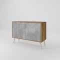 CONCRETE ZIG ZAG 2-Door Sideboard