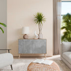 CONCRETE ZIG ZAG 2-Door Sideboard