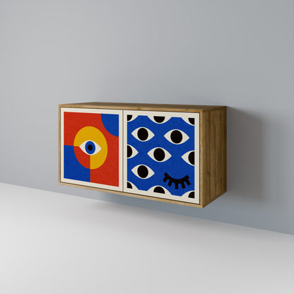 GEOMETRIC EYES Dvoudveřová komoda