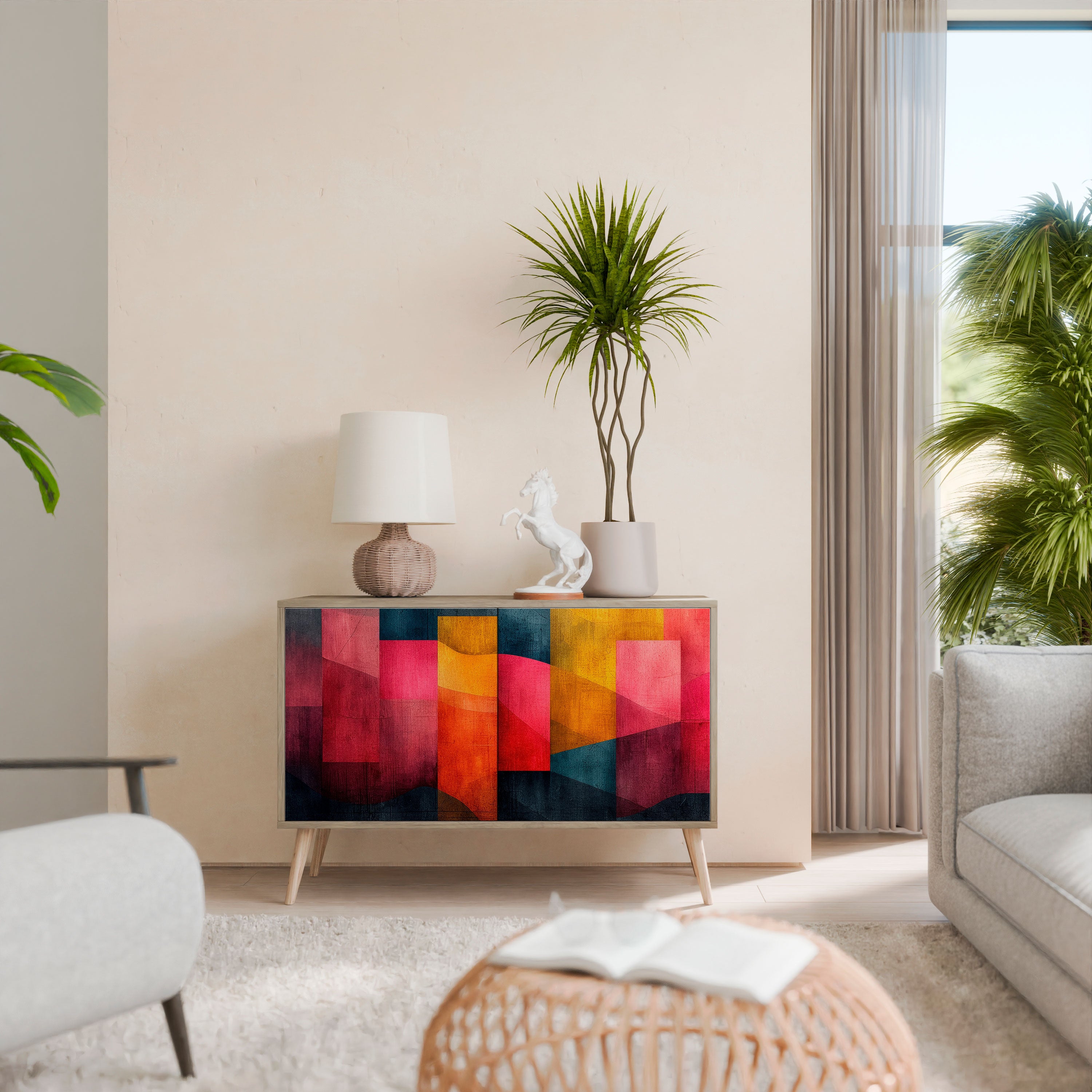 COLORFUL SOUNDS Dvoudveřová komoda