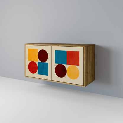 GEOMETRIC PUZZLE Dvoudveřová komoda