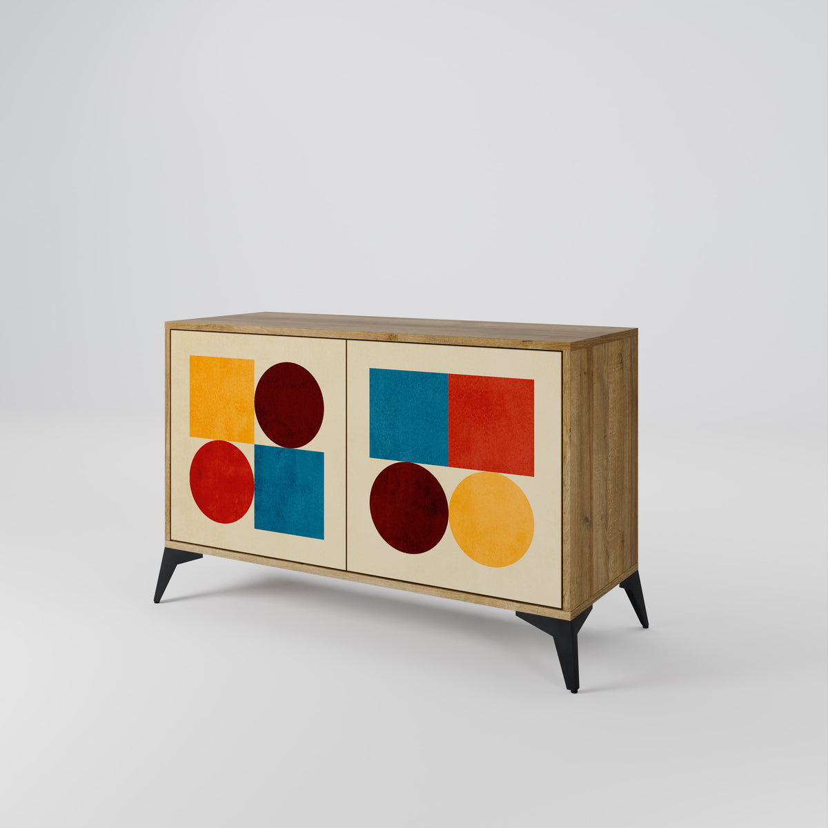 GEOMETRIC PUZZLE Dvoudveřová komoda