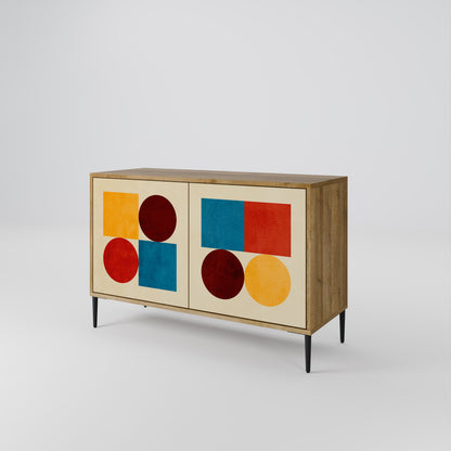 GEOMETRIC PUZZLE Dvoudveřová komoda