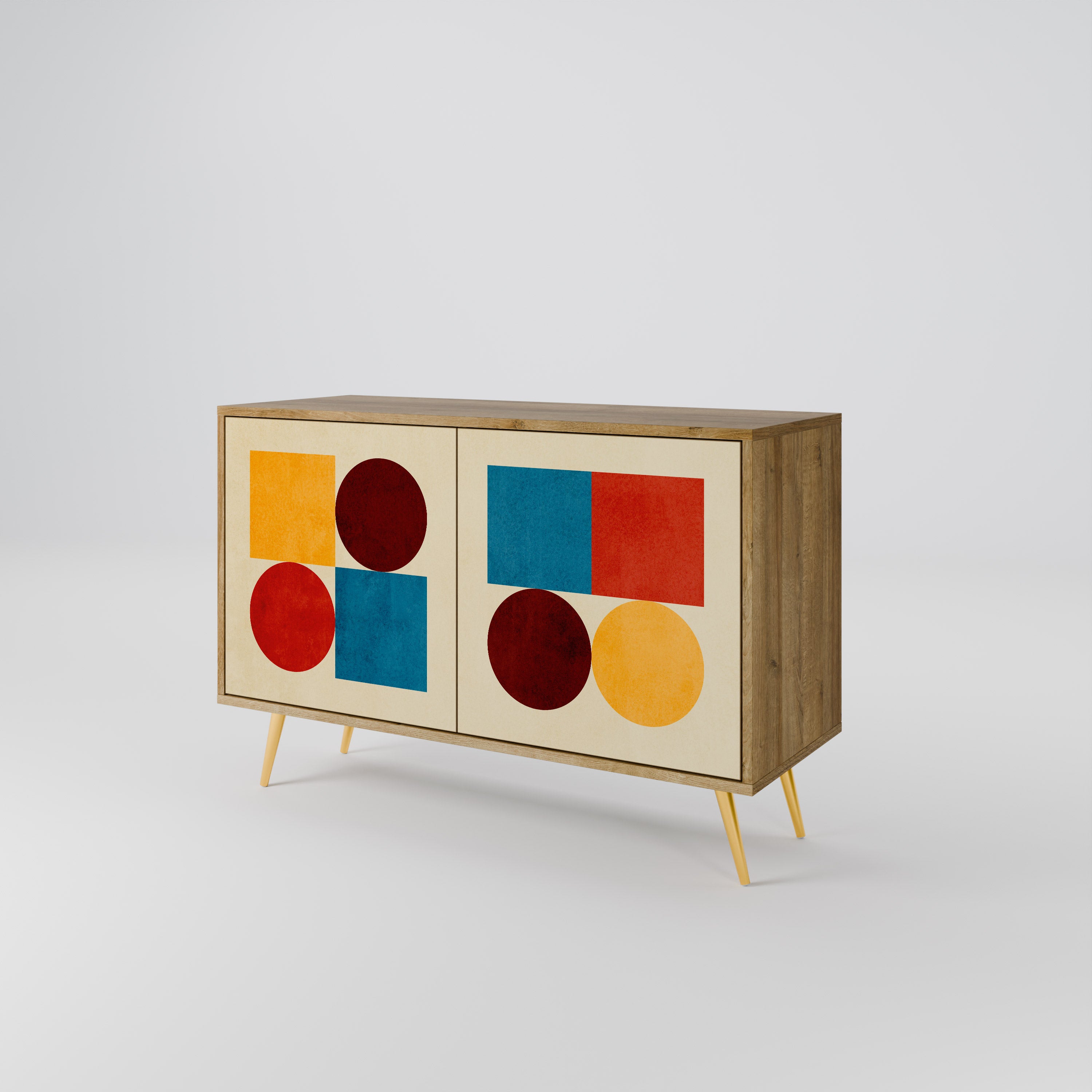 GEOMETRIC PUZZLE 2-Door Sideboard