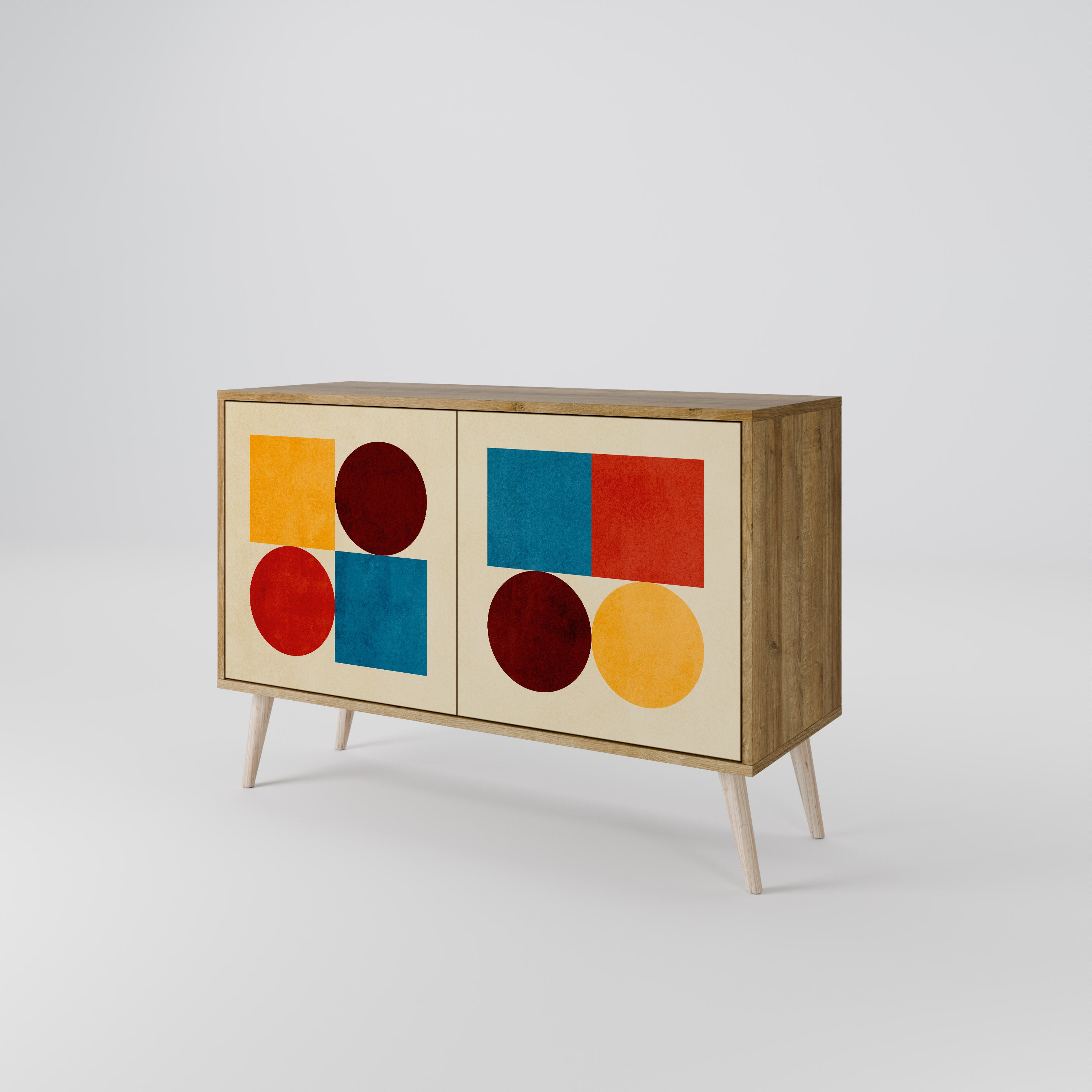 GEOMETRIC PUZZLE 2-Door Sideboard