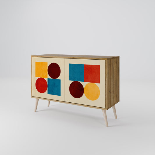 GEOMETRIC PUZZLE Dvoudveřová komoda