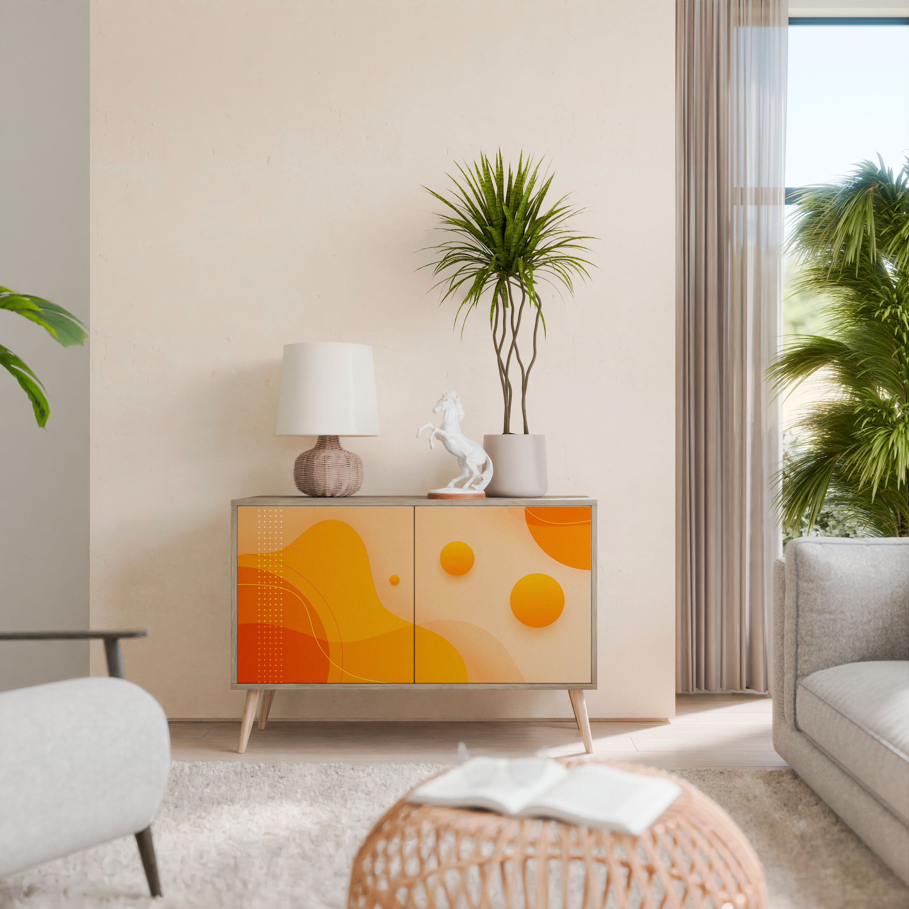 ORANGE ARRANGEMENT 2-Door Sideboard