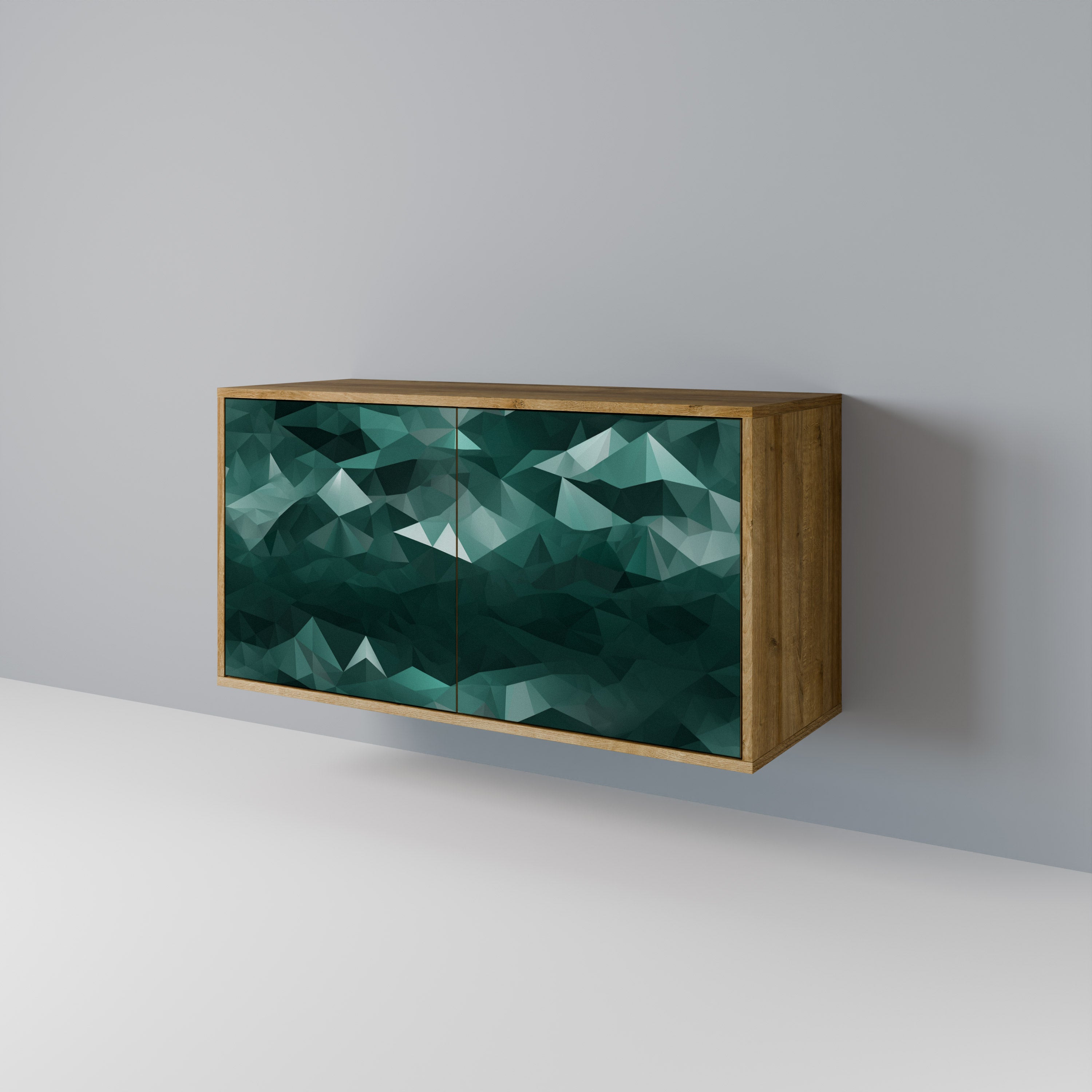 POLYGONAL FLOATING 2-Door Sideboard