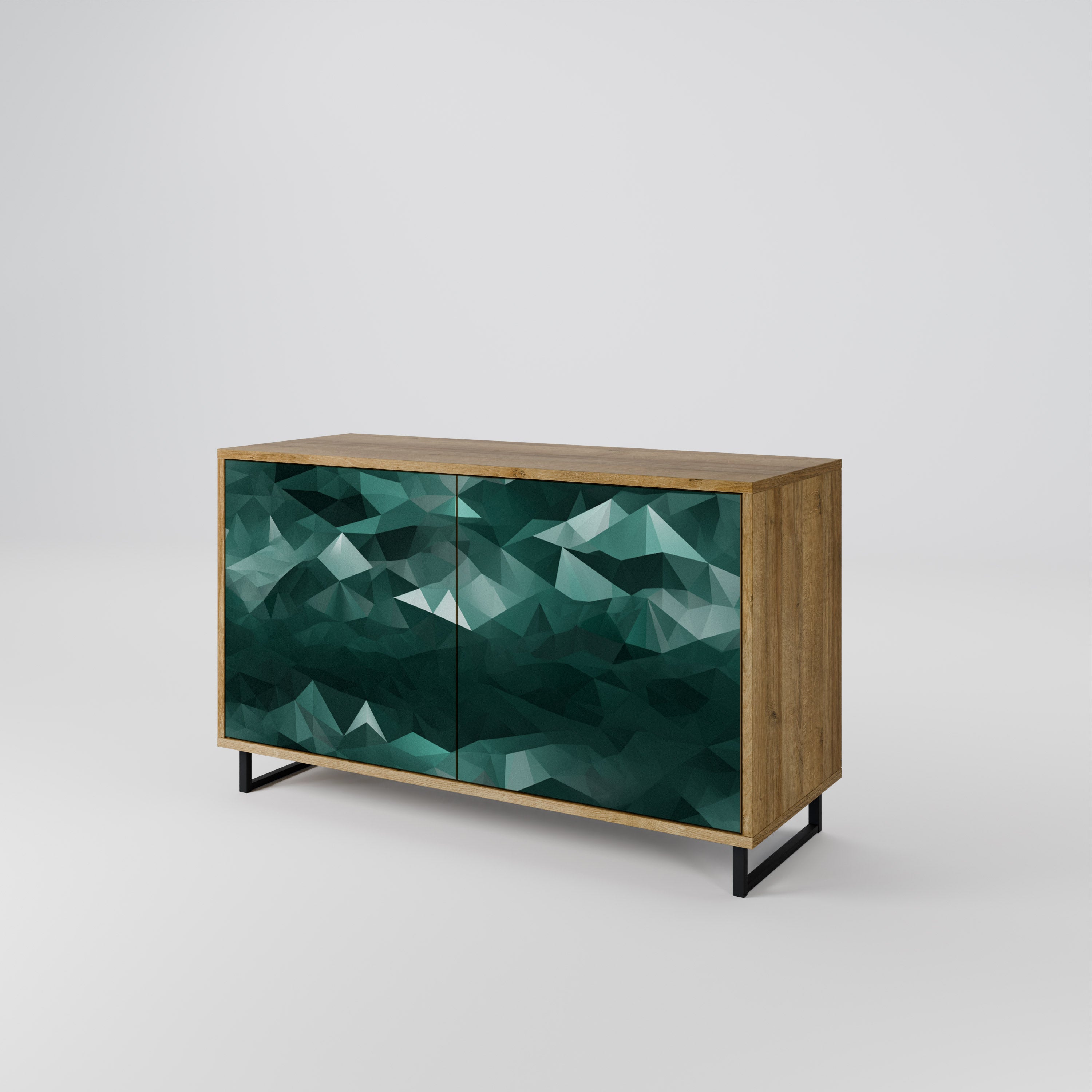 POLYGONAL FLOATING 2-Door Sideboard