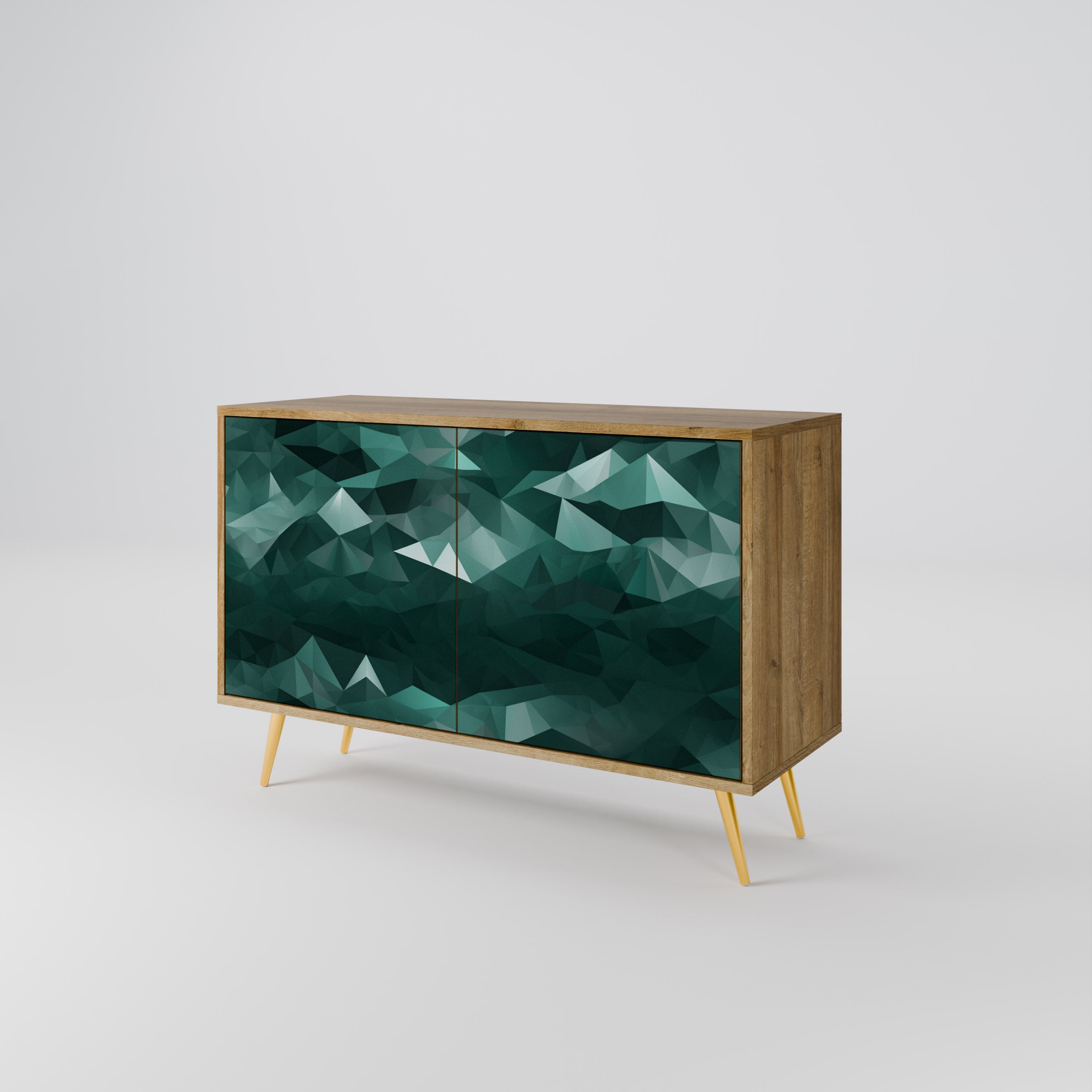 POLYGONAL FLOATING 2-Door Sideboard