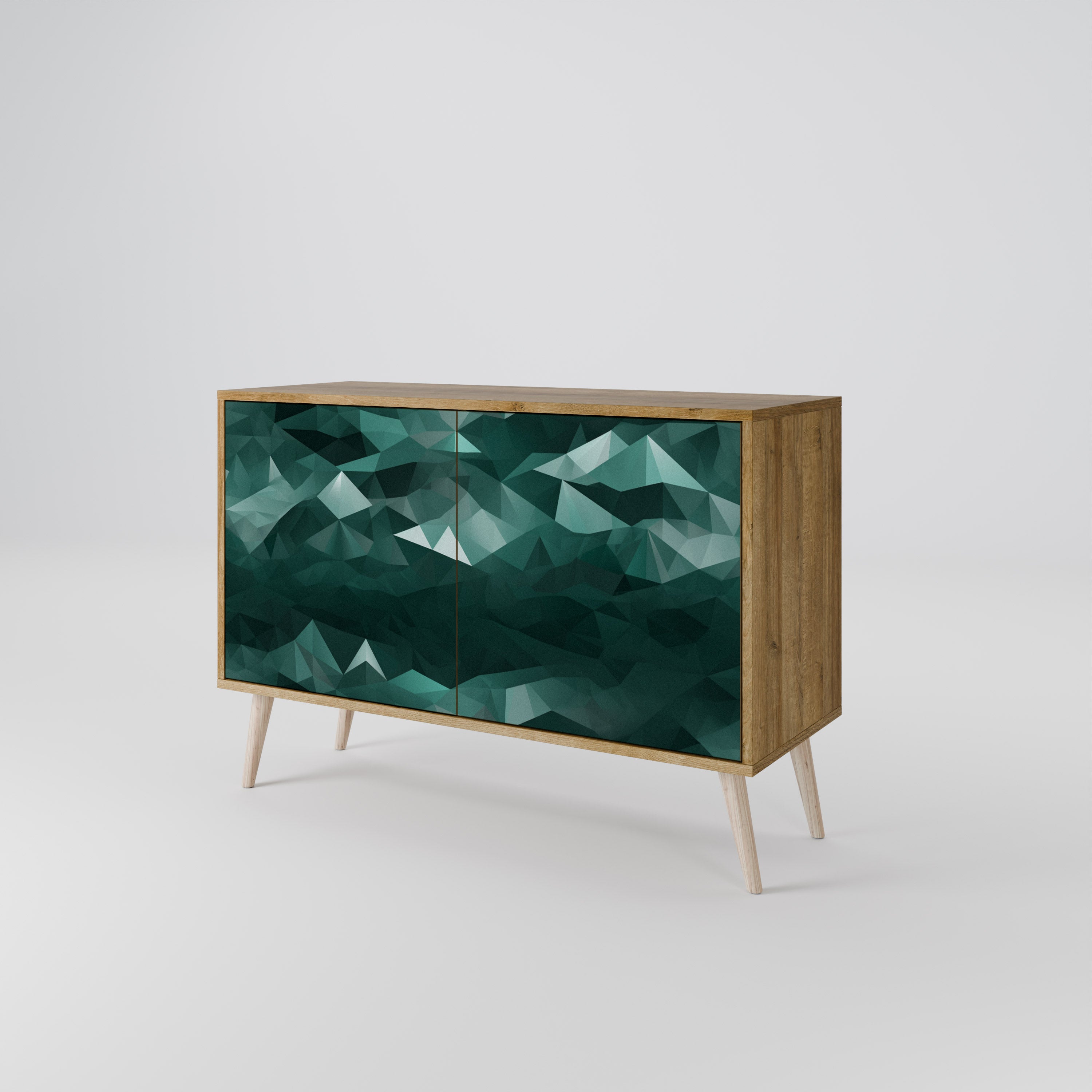 POLYGONAL FLOATING 2-Door Sideboard