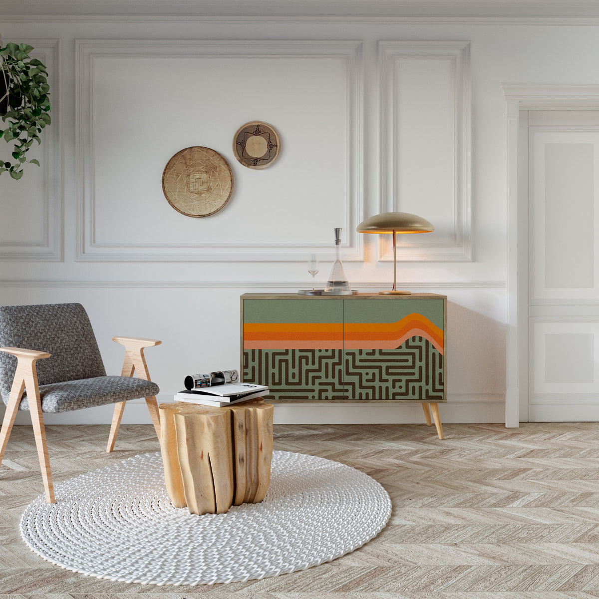 SIMPLE SOLUTIONS Dvoudveřová komoda