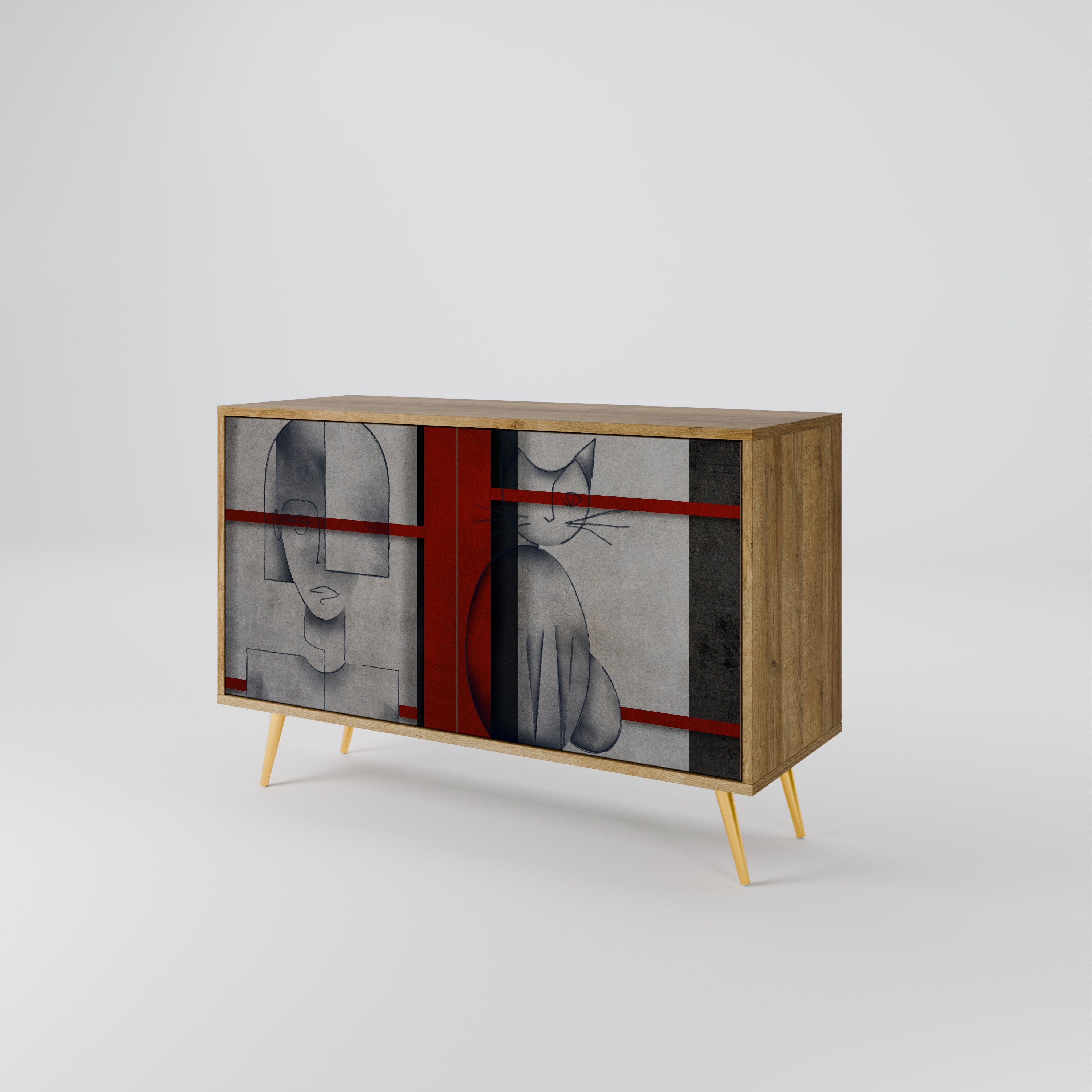 GRAY FIGURES 2-Door Sideboard