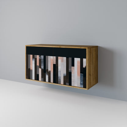 COLLAGE OF RECTANGLES Dvoudveřová komoda