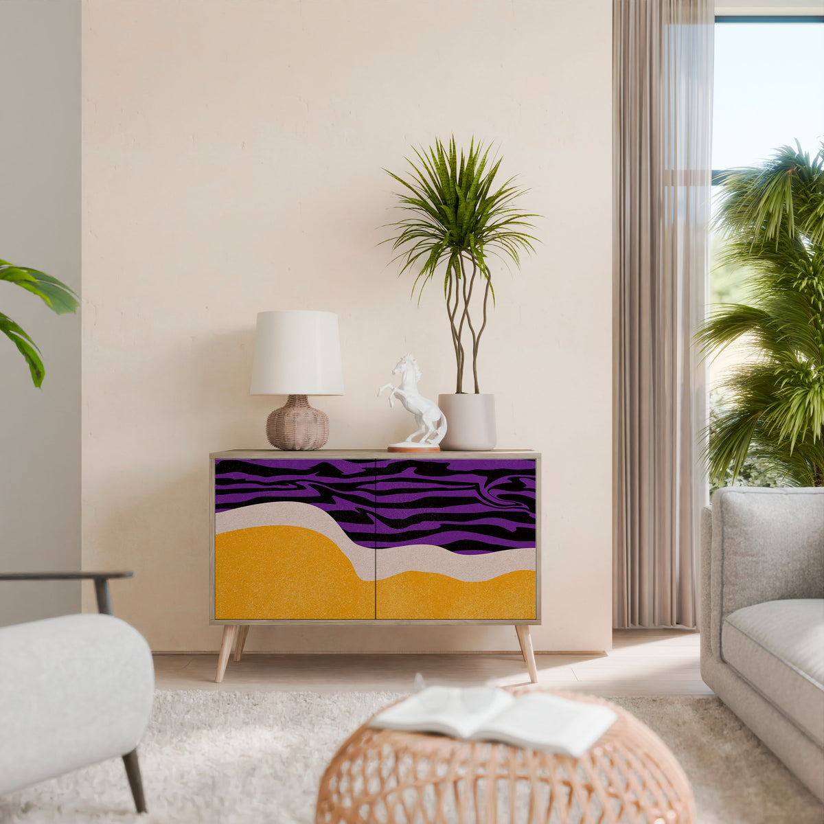 INDEPENDENT BORDER Dvoudveřová komoda