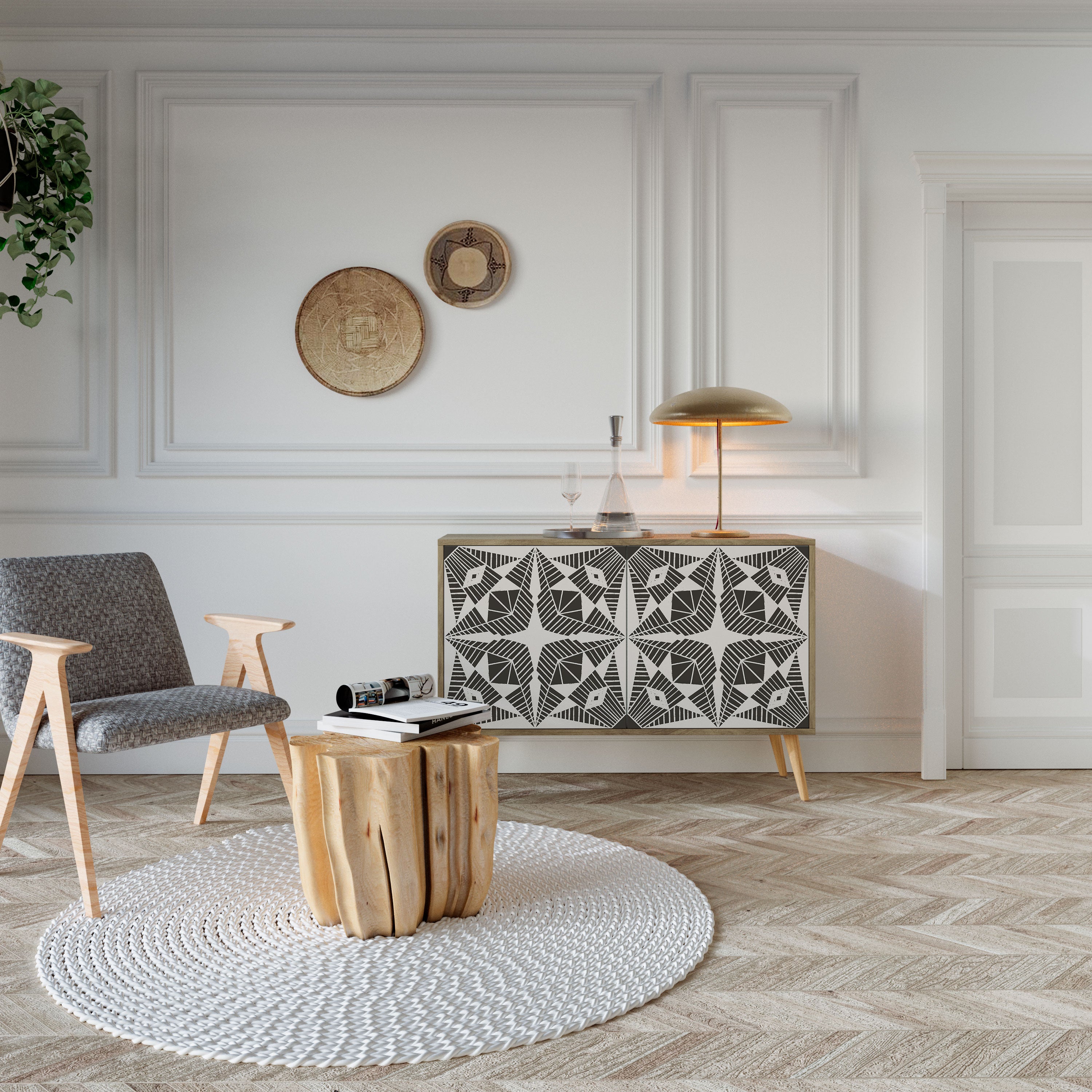 MONOCHROME NEXUS 2-Door Sideboard