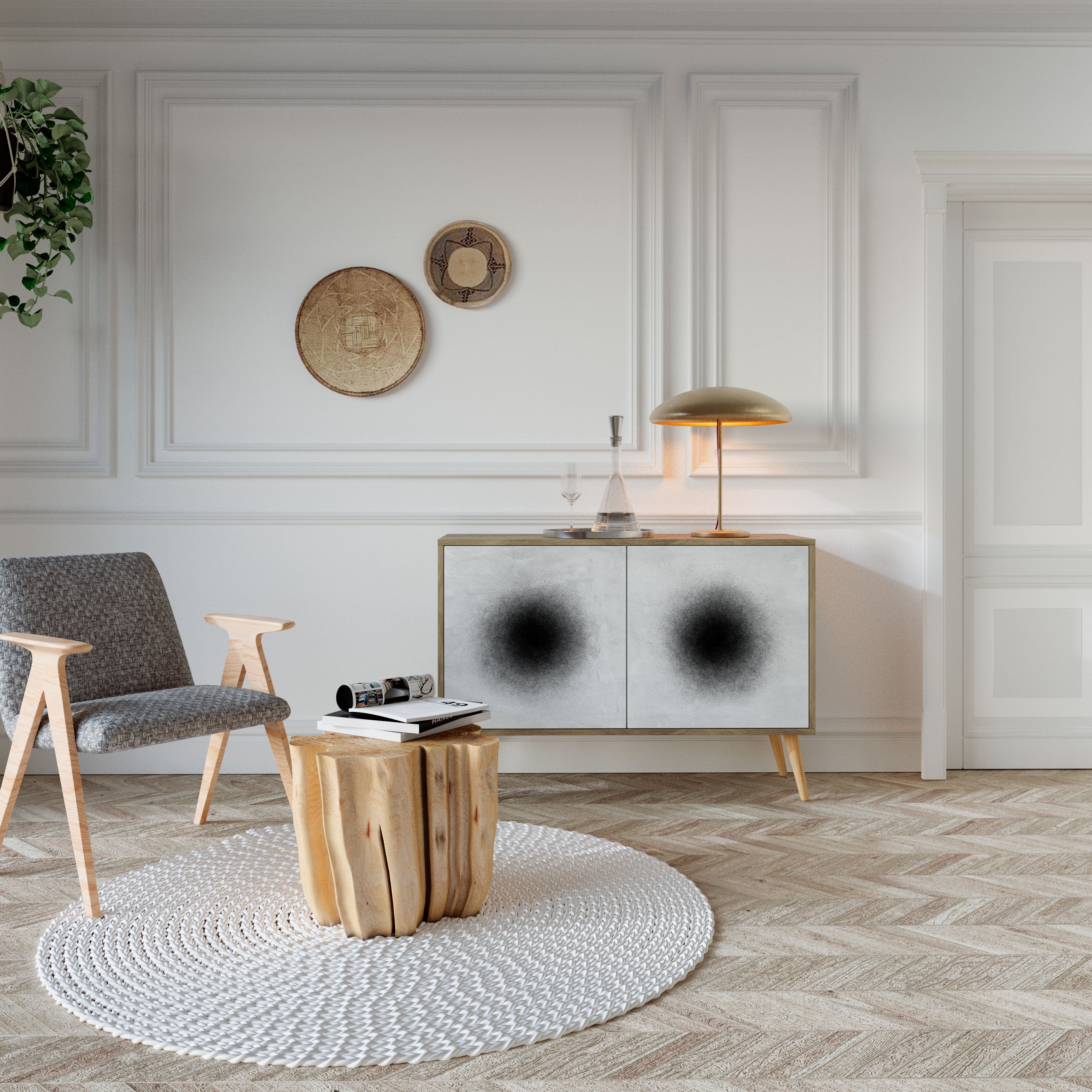 BLACK HOLE 2-Door Sideboard