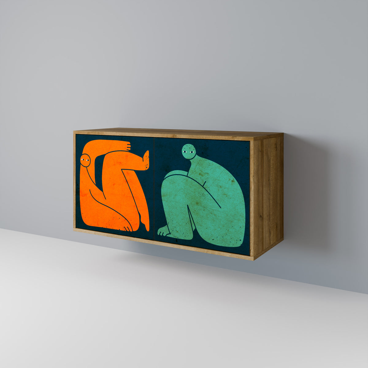 TOGETHER BUT SEPARATELY Dvoudveřová komoda