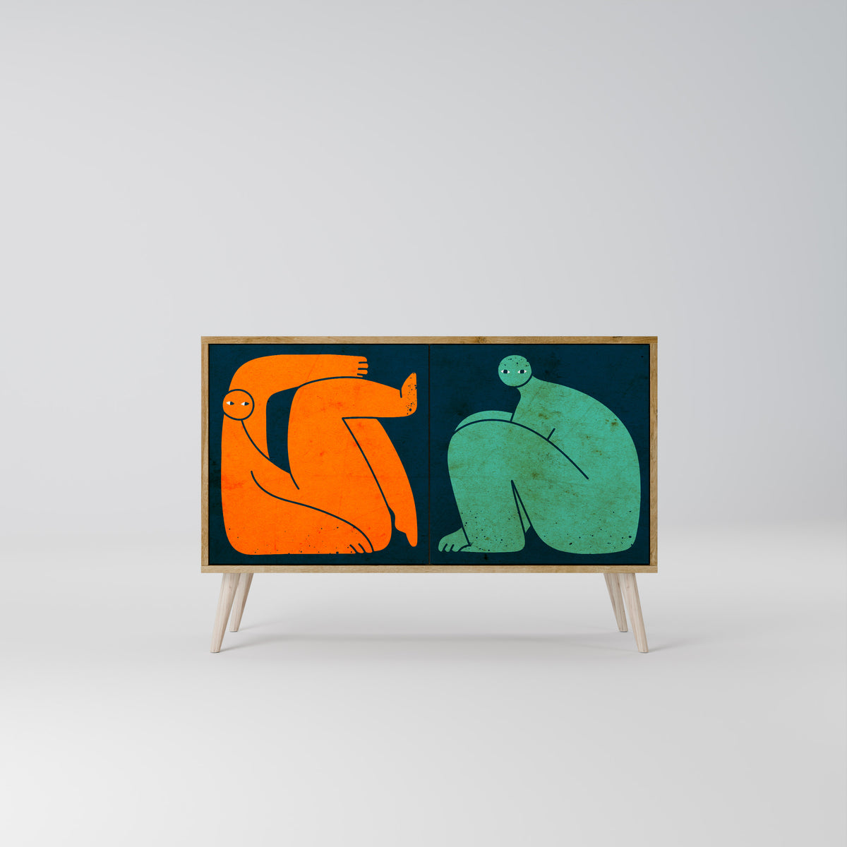 TOGETHER BUT SEPARATELY Dvoudveřová komoda