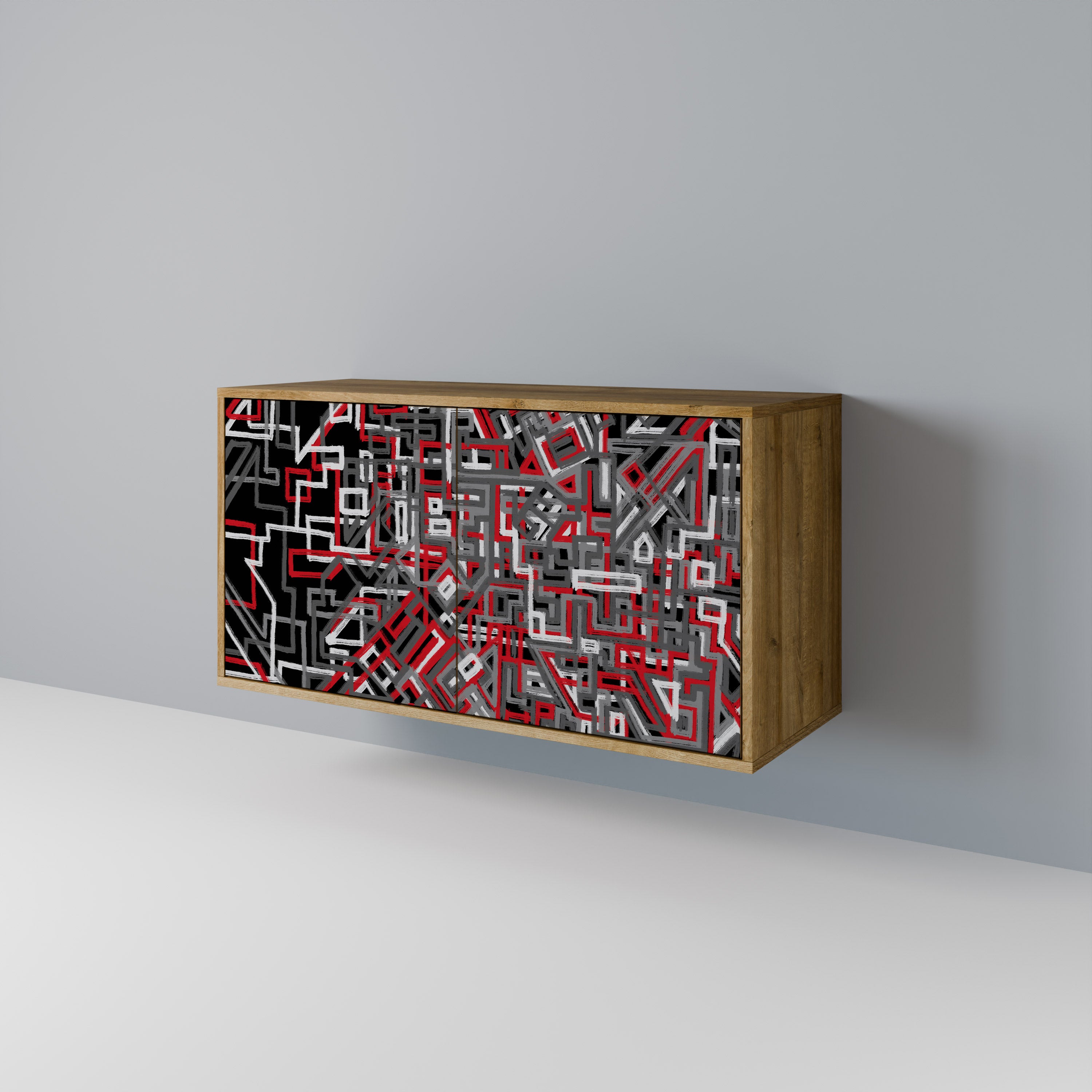 BROKEN LINES 2-Door Sideboard