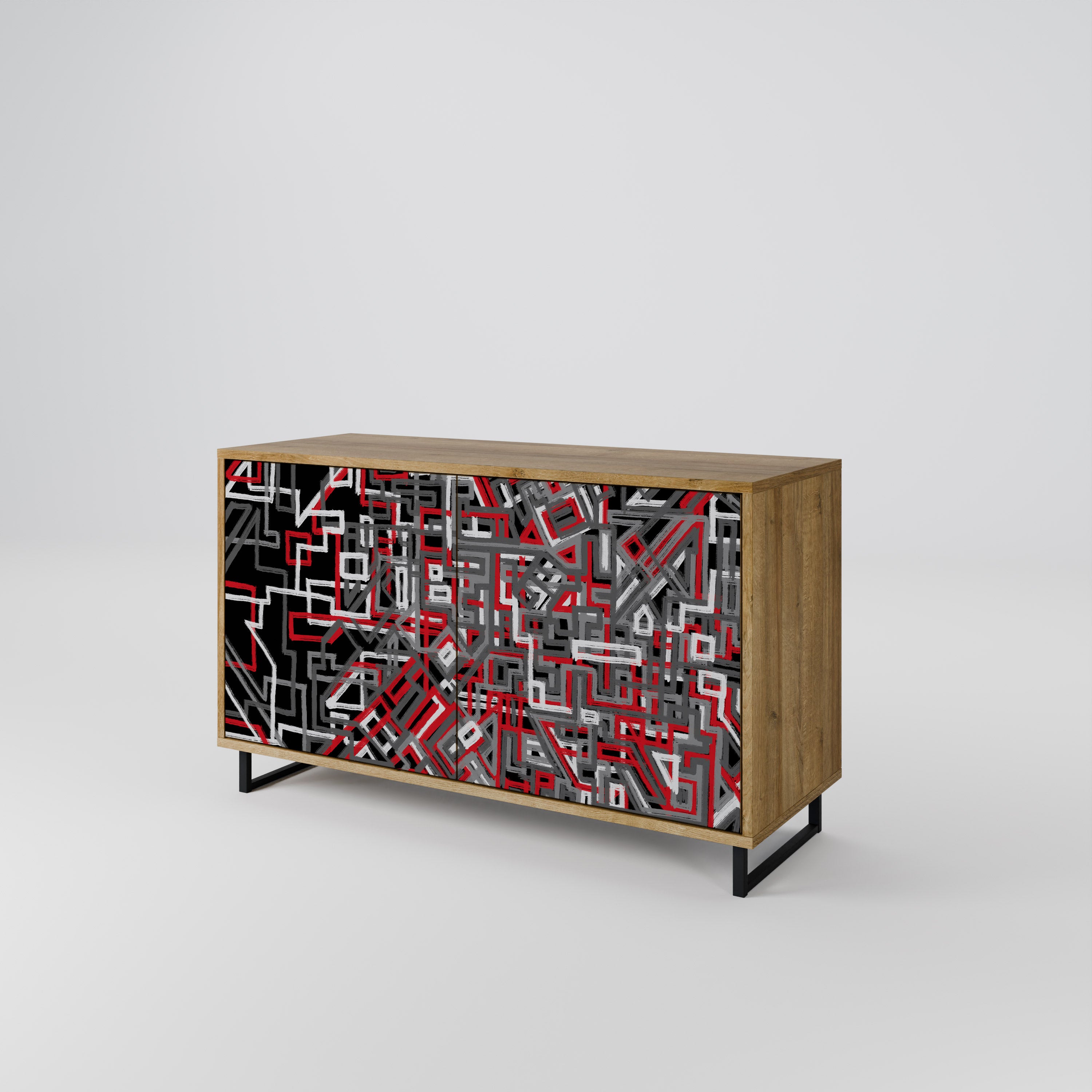 BROKEN LINES 2-Door Sideboard