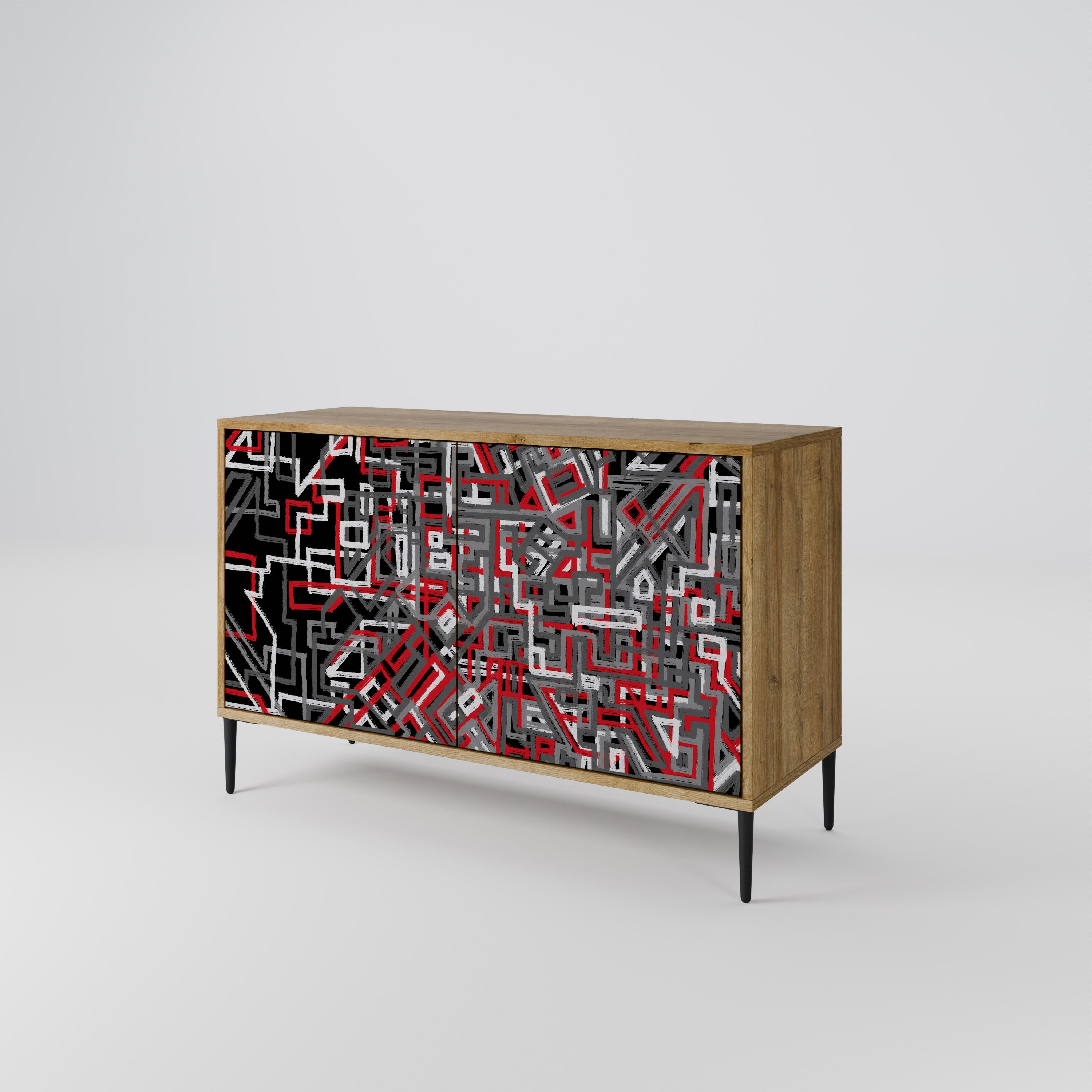 BROKEN LINES 2-Door Sideboard
