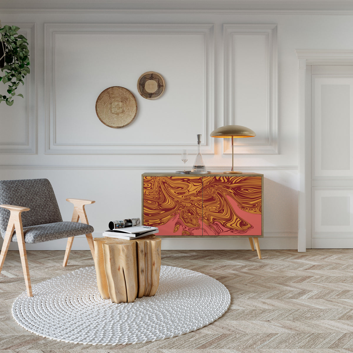 FLOATING THOUGHTS Dvoudveřová komoda