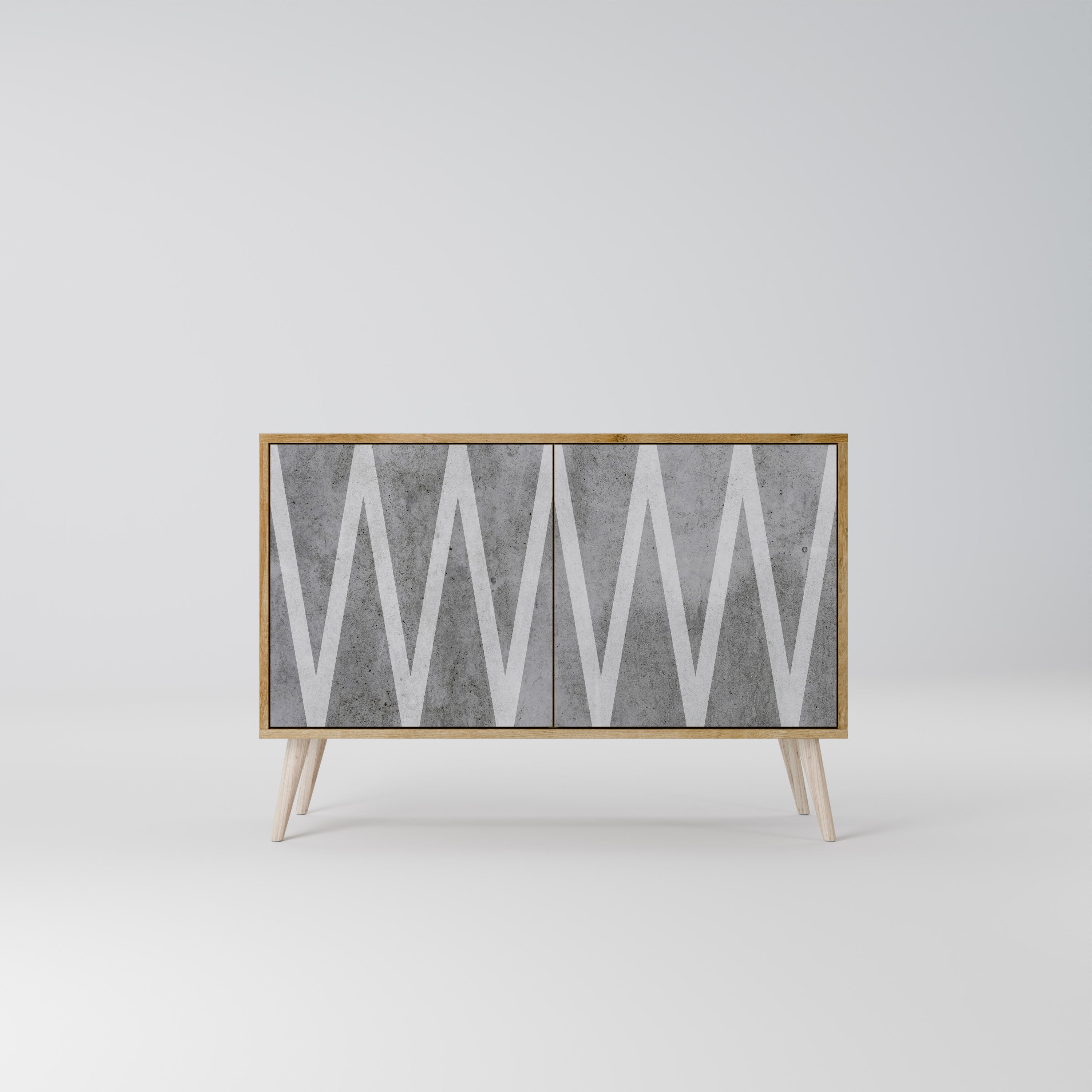 SOLID ZIG ZAG 2-Door Sideboard