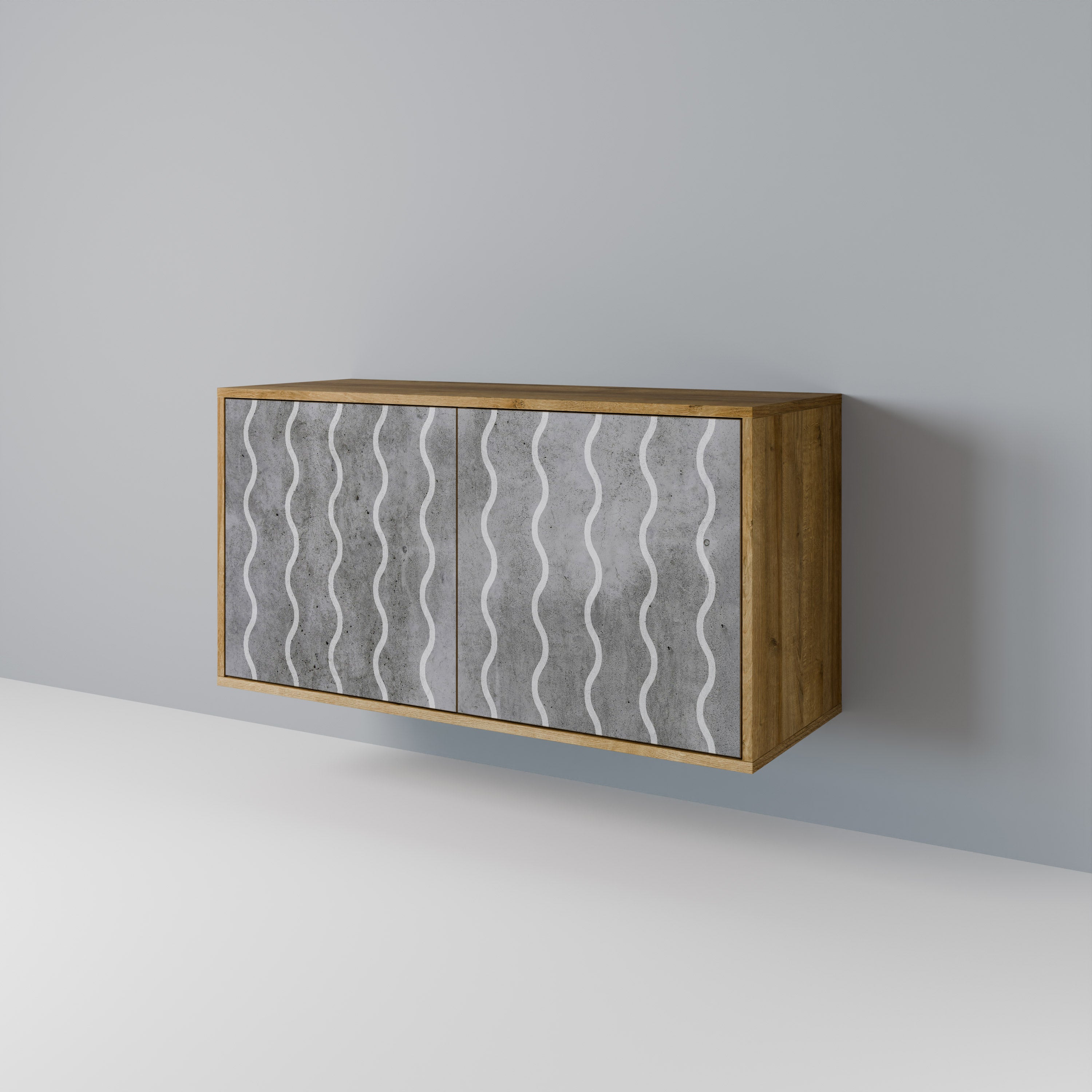 WAVES OF CONCRETE 2-Door Sideboard