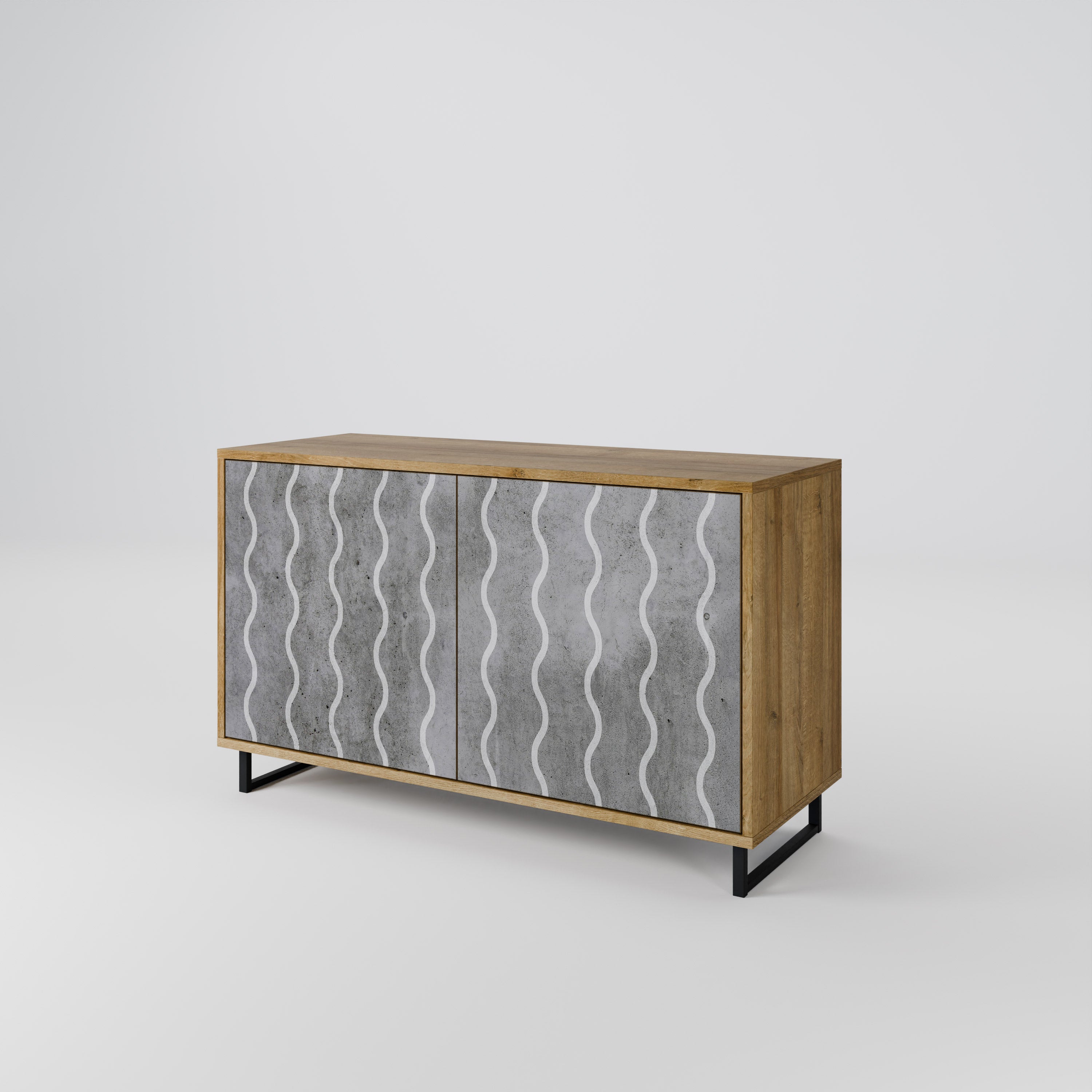 WAVES OF CONCRETE 2-Door Sideboard