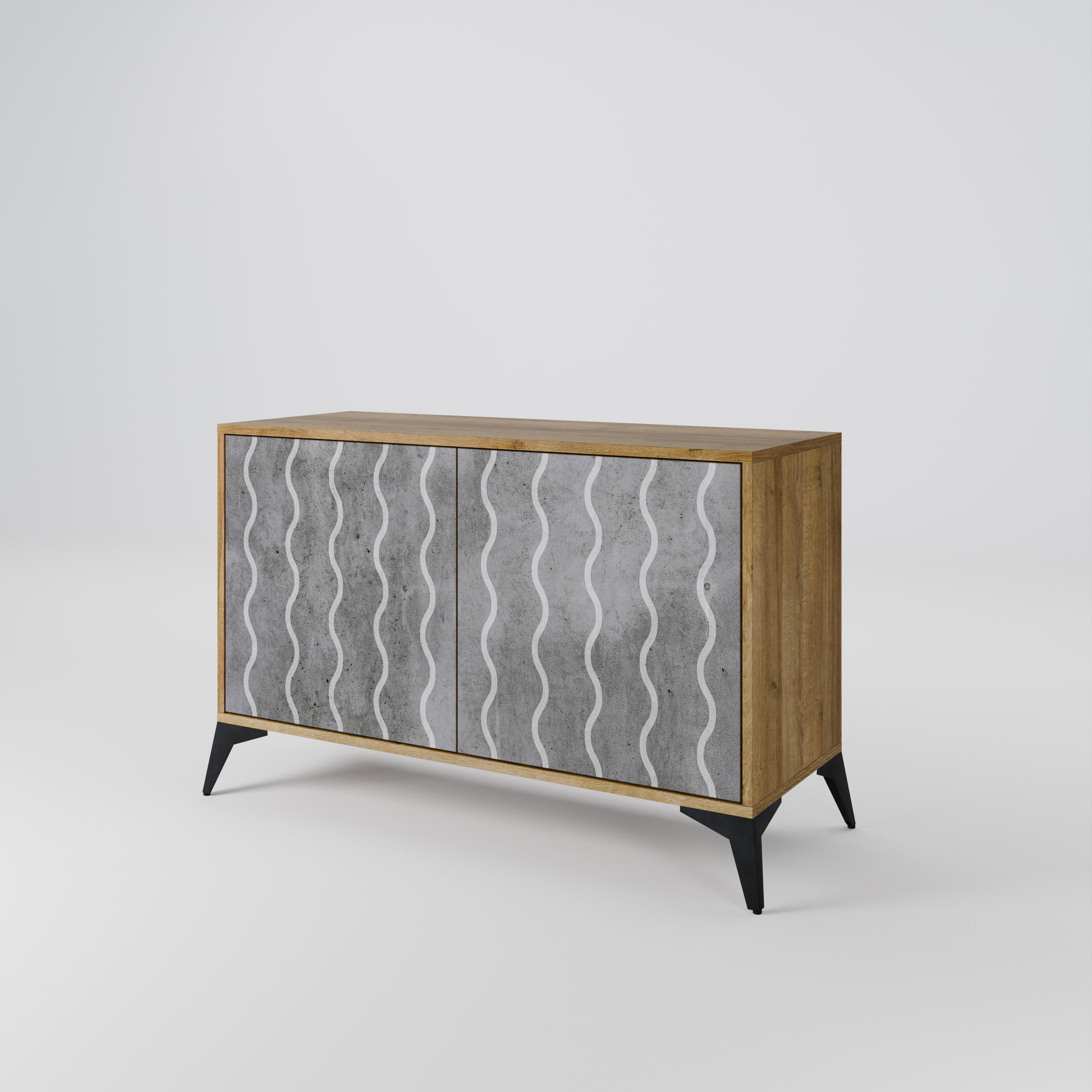 WAVES OF CONCRETE 2-Door Sideboard