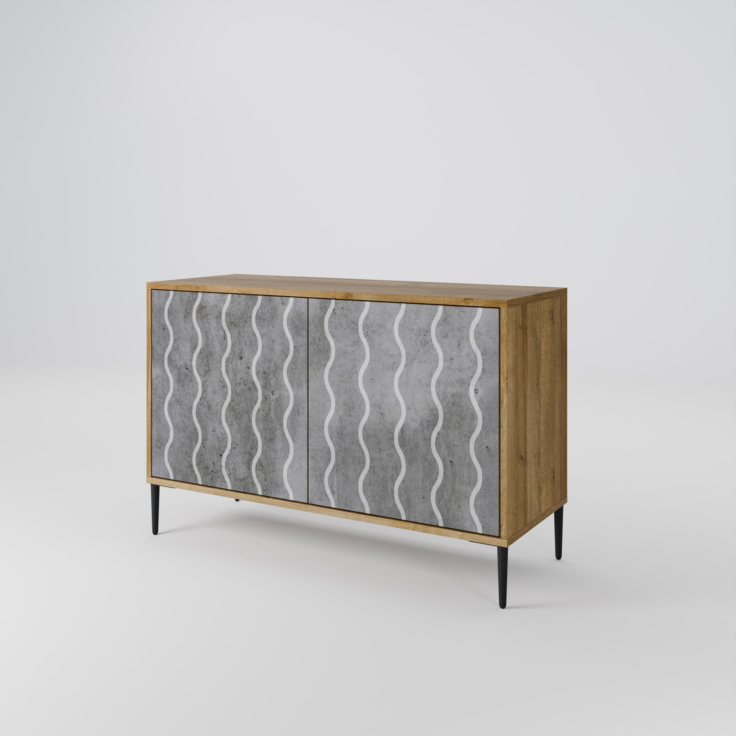 WAVES OF CONCRETE 2-Door Sideboard